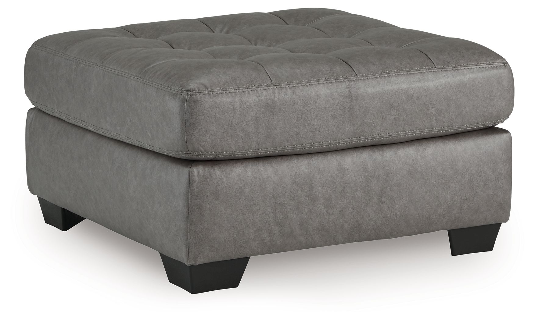 Clairette Court – Oversized Accent Ottoman – Alloy