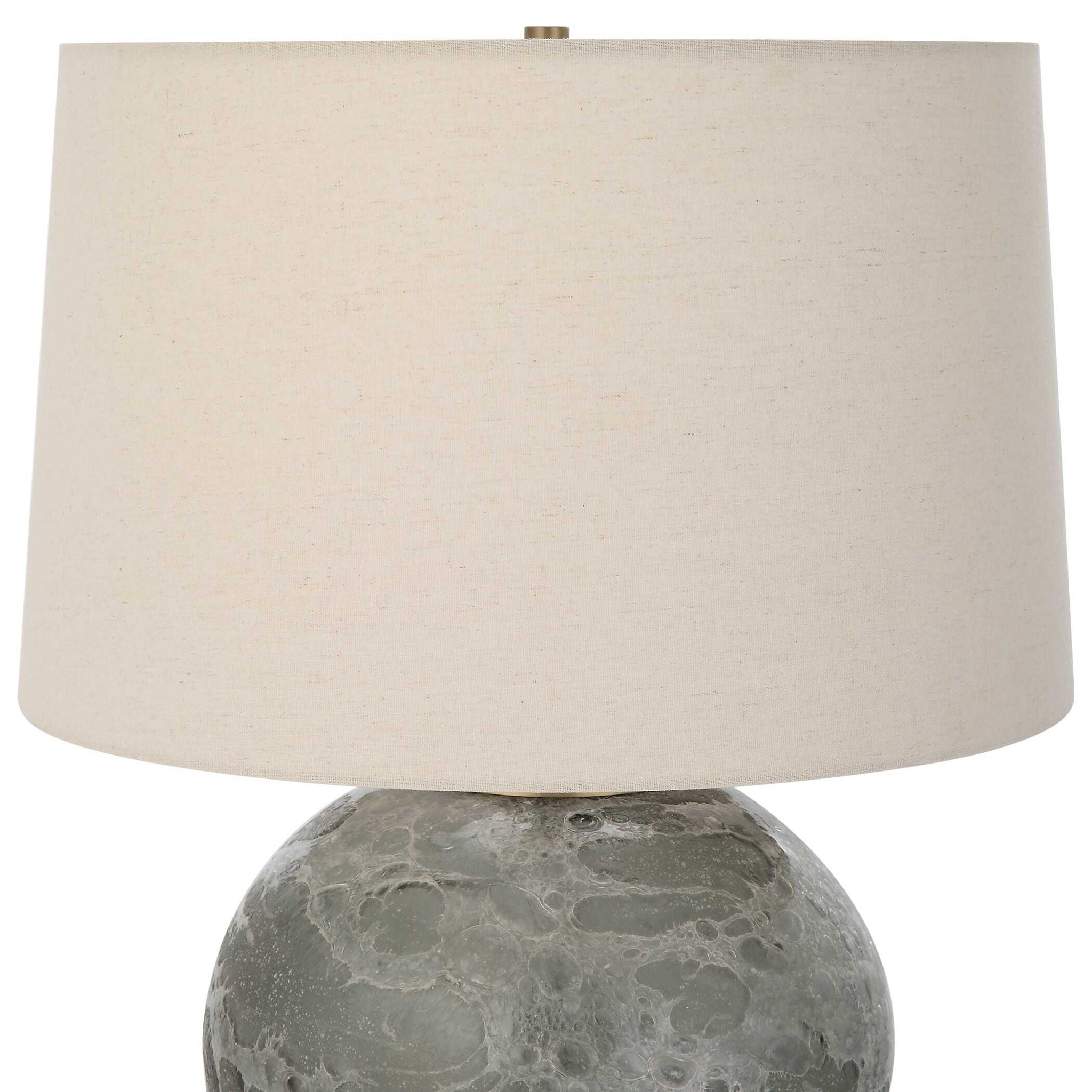 Lunia - Gray Glass Table Lamp - Image 2