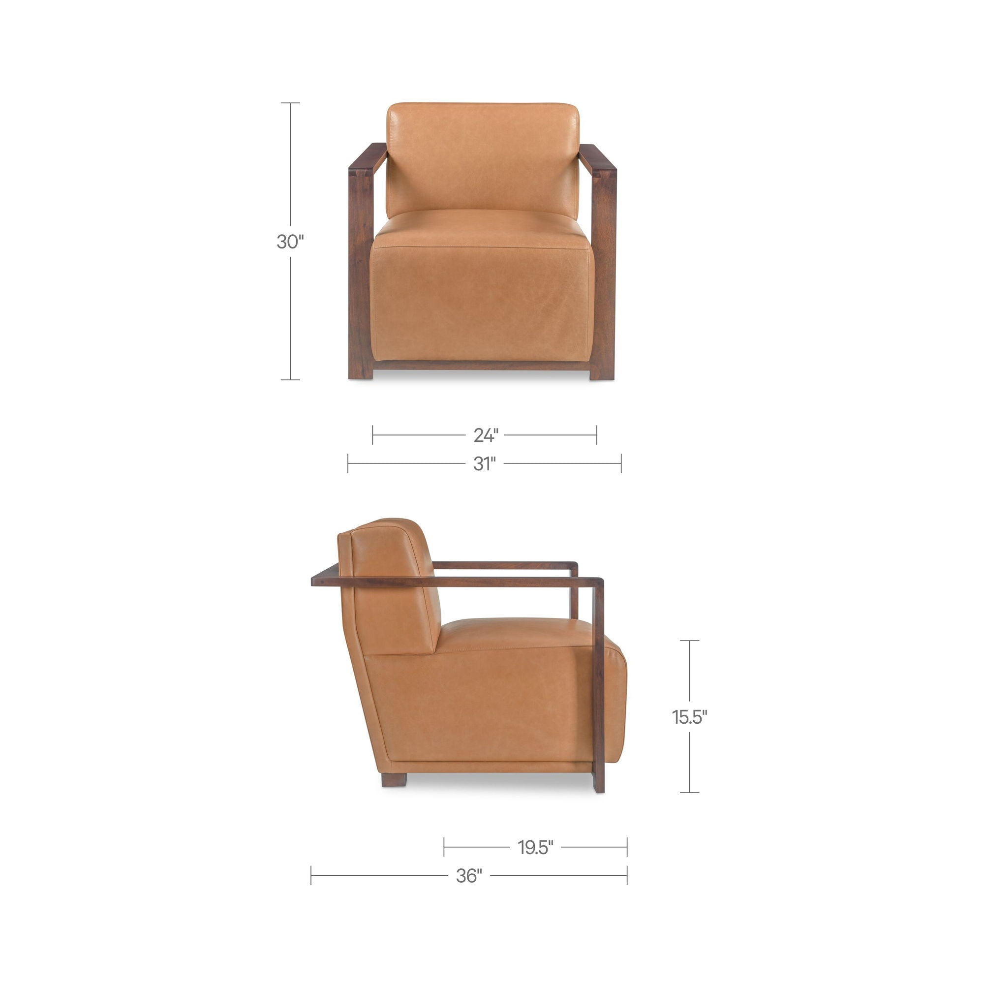 Barnes - Accent Chair - Tan / Brown - Image 2