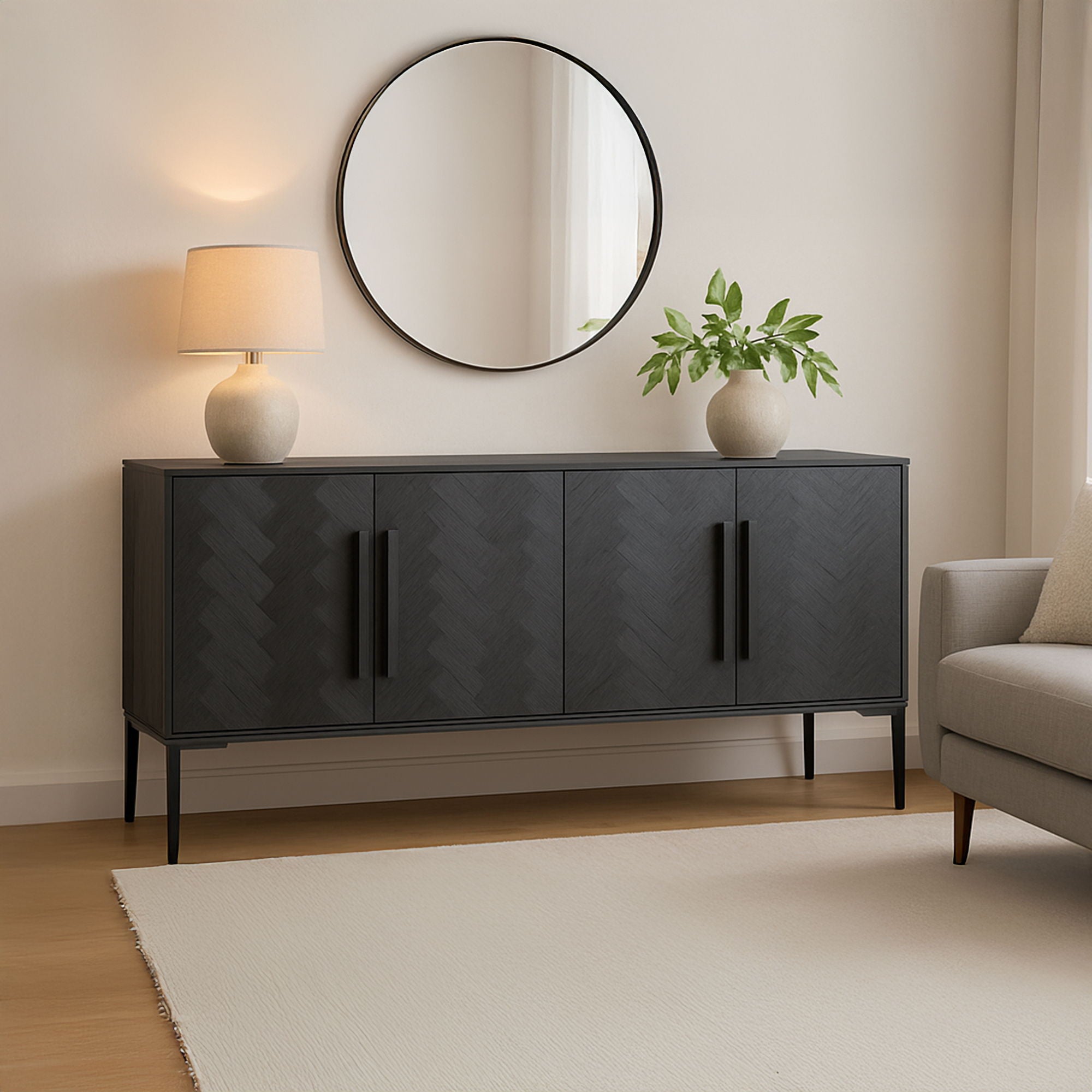 Fishbone - Sideboard - Black - Image 2