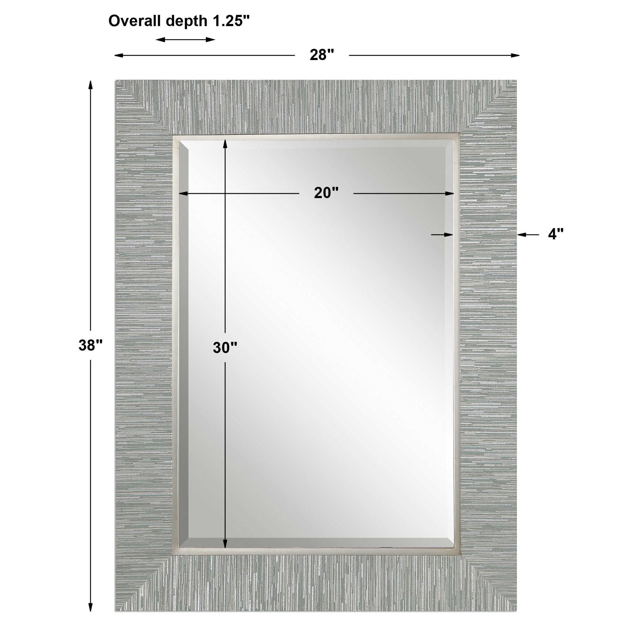 Belaya - Wood Mirror - Gray - Image 2