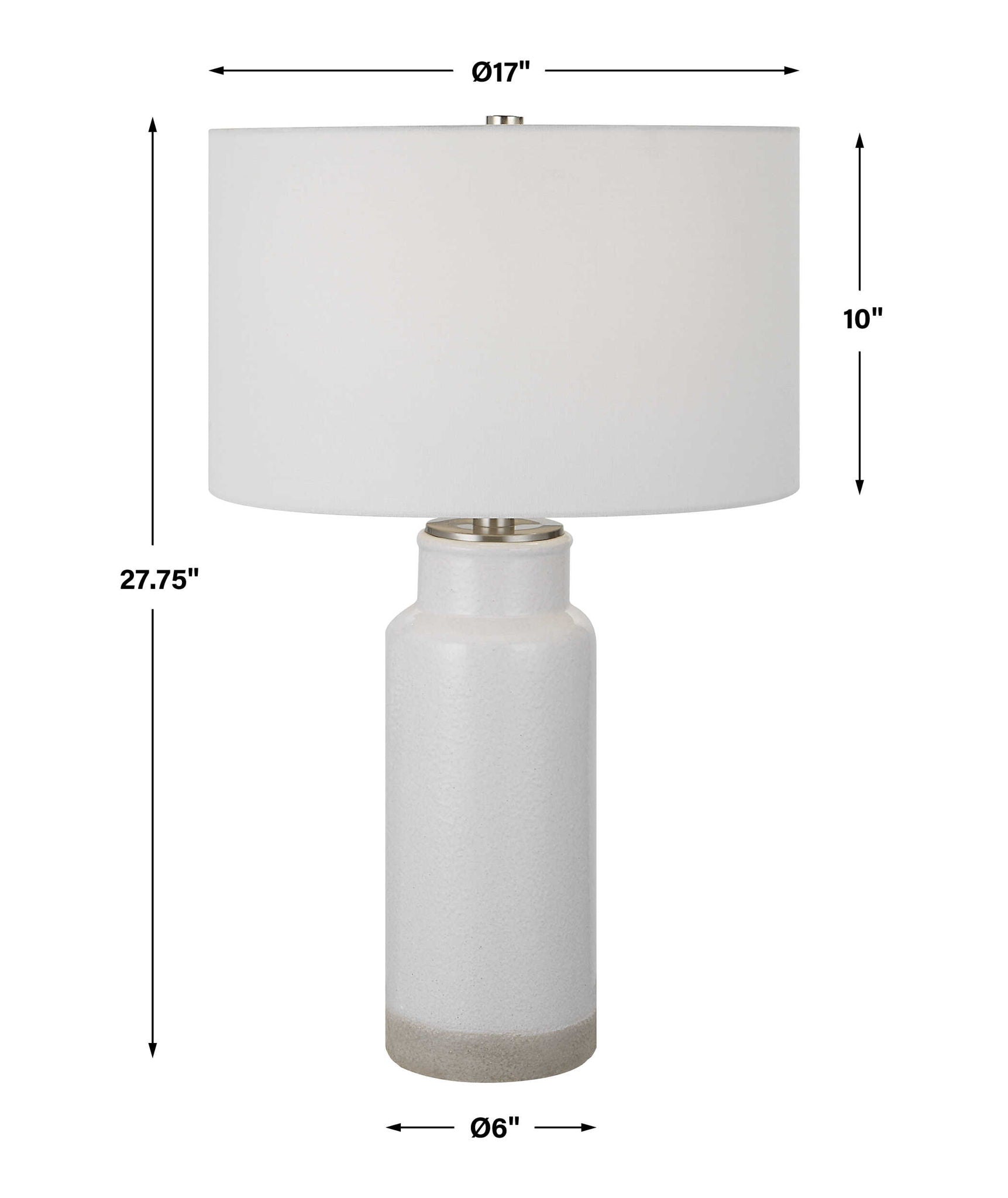 Albany - Farmhouse Table Lamp - White - Image 3