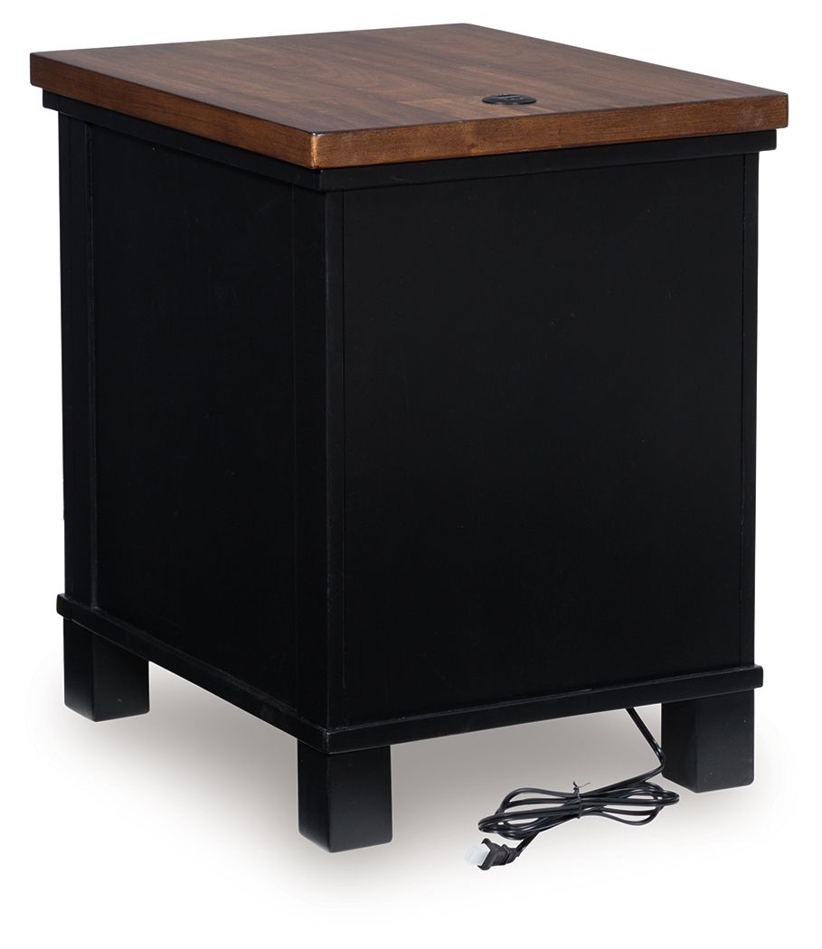 Wildenauer - Chair Side End Table - Brown / Black - Image 2