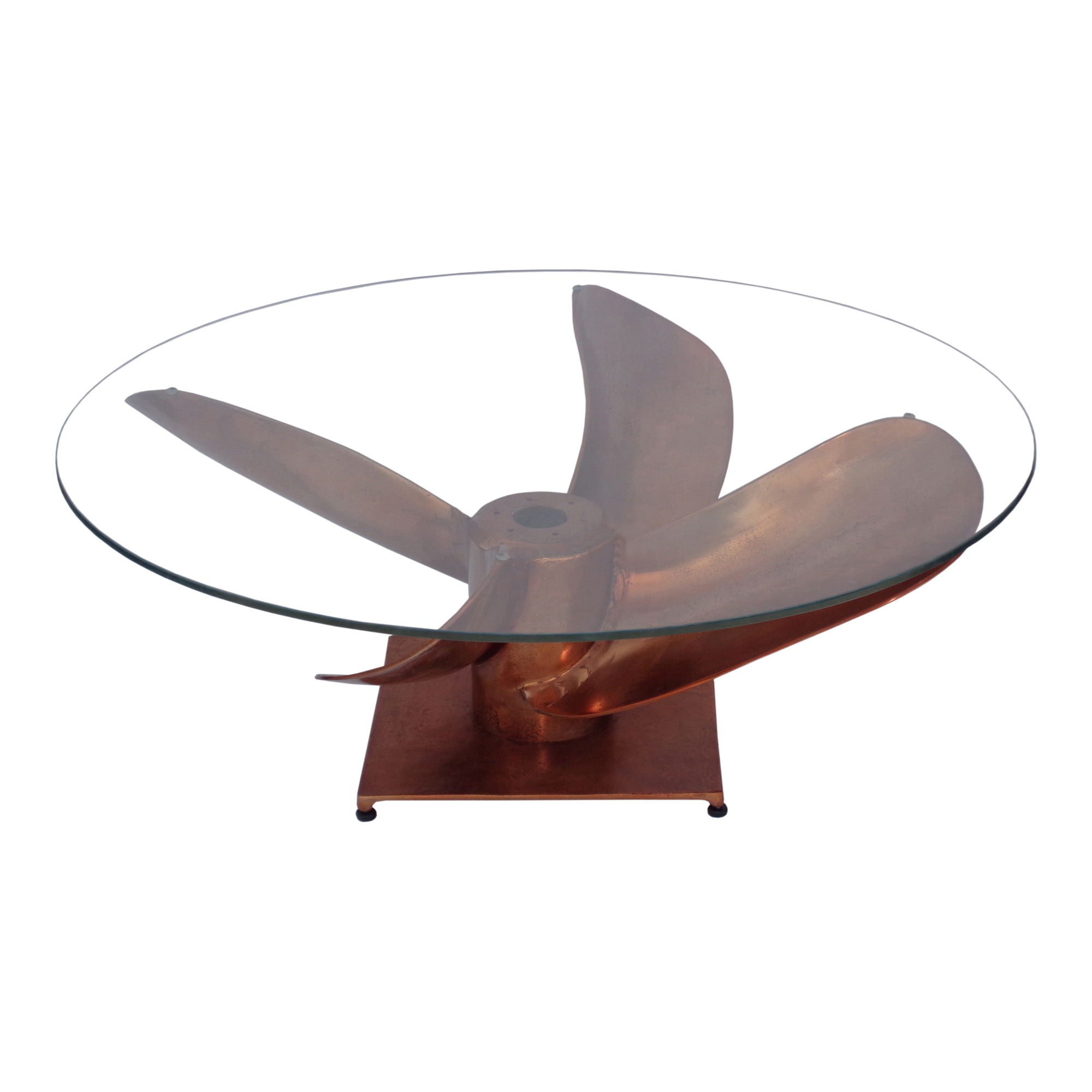 Archimedes - Aluminum Coffee Table - Brown - Image 2