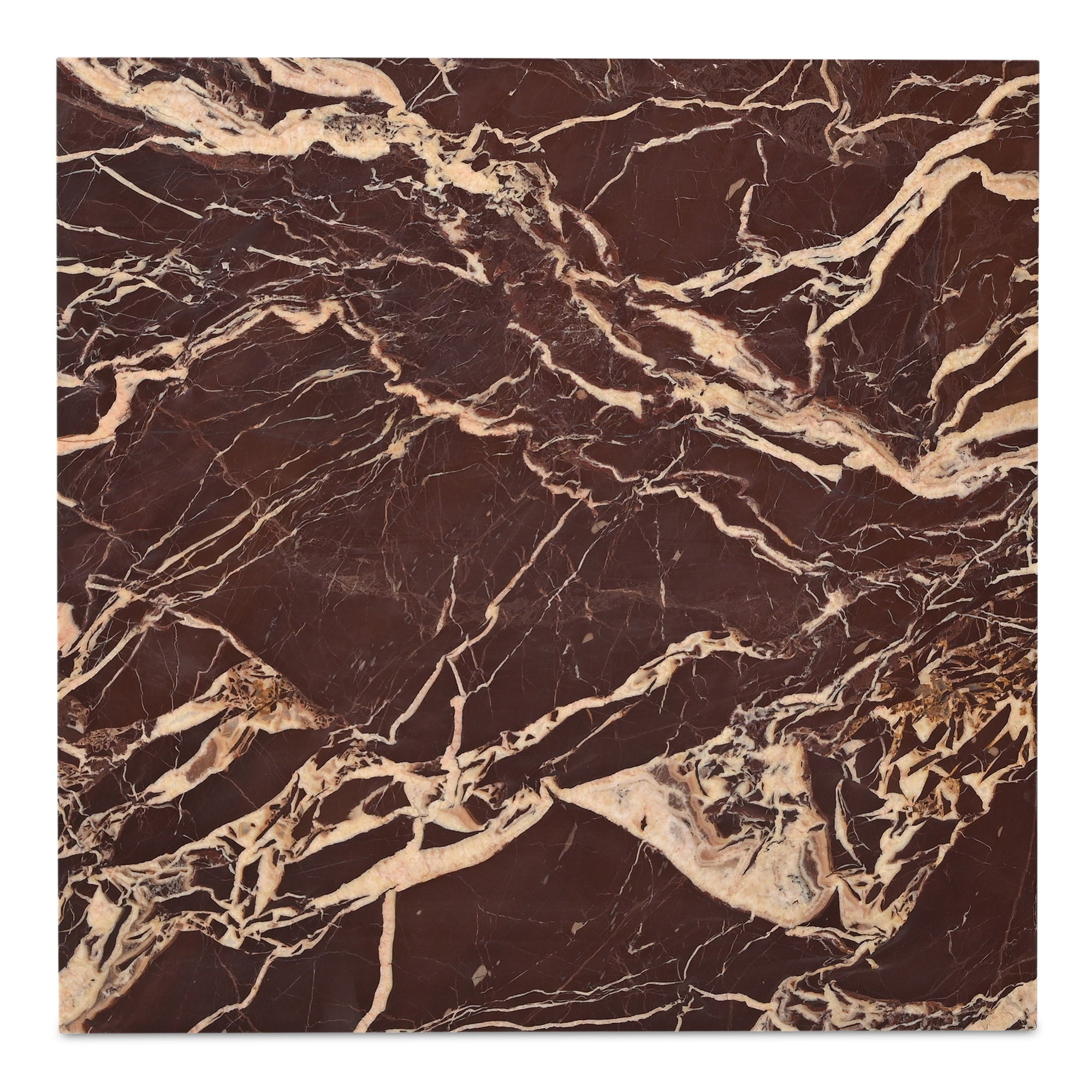 Rosa - Coffee Table - Rosso Levnato Marble - Image 3