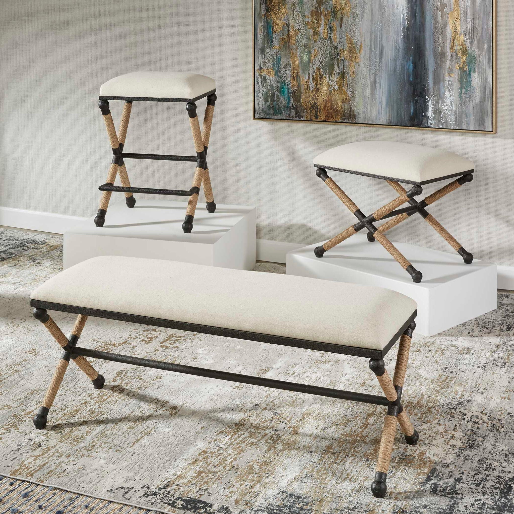 Firth - Rustic Counter Stool - Image 2