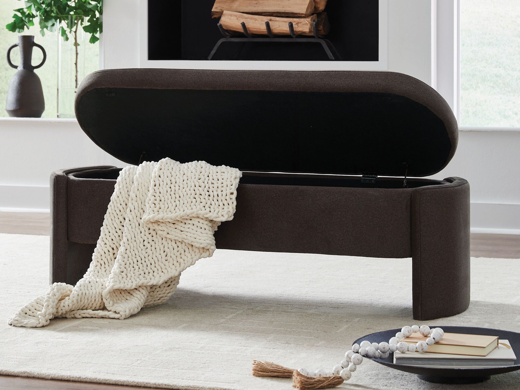 Vavuniya - Storage Bench - Brown - Image 2