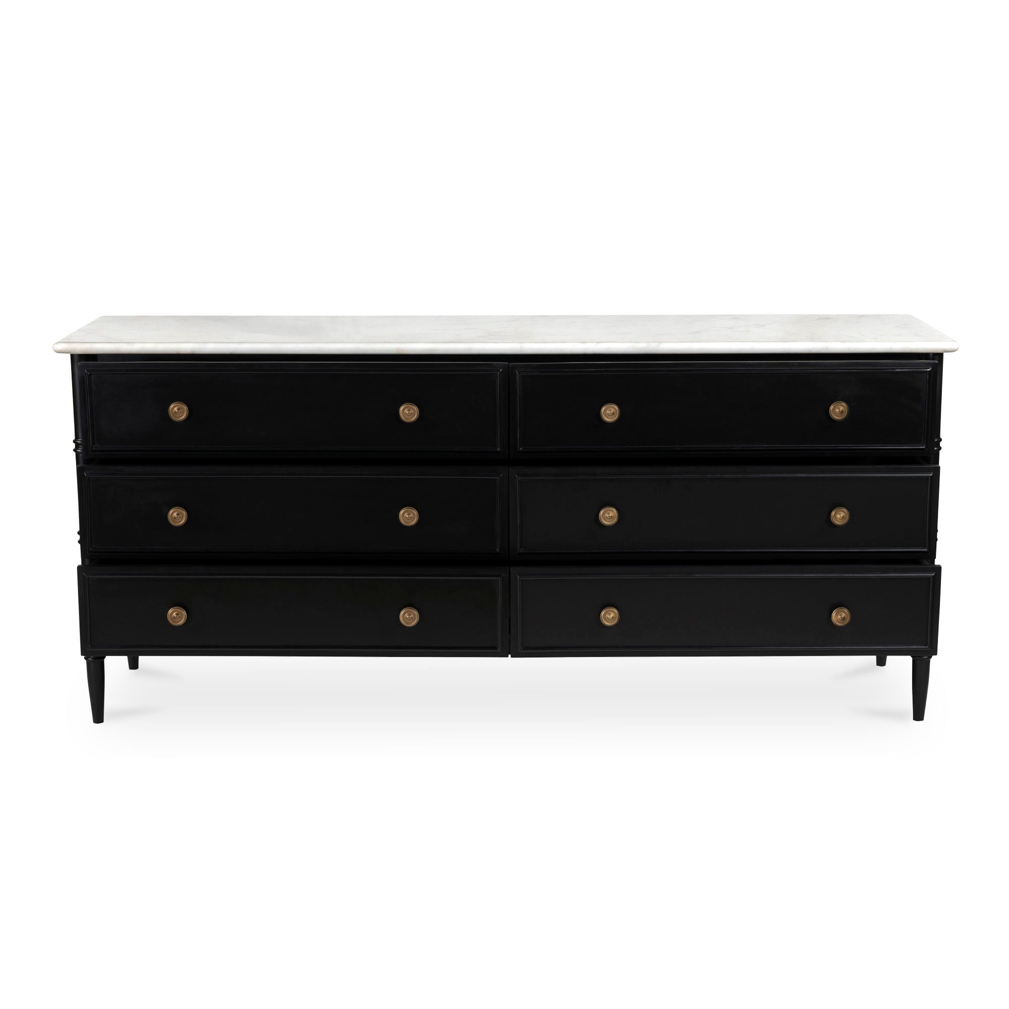 Eleanor - 6 Drawer Dresser - Black - Image 2