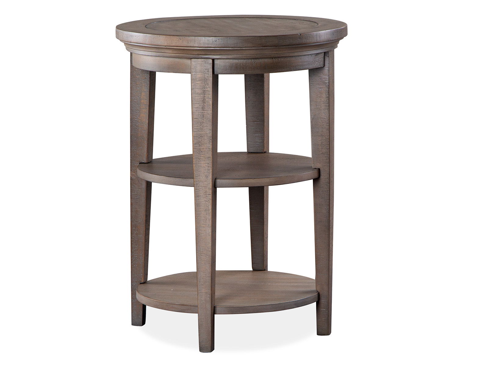 Paxton Place - Round Accent End Table - Dovetail Gray - Image 1