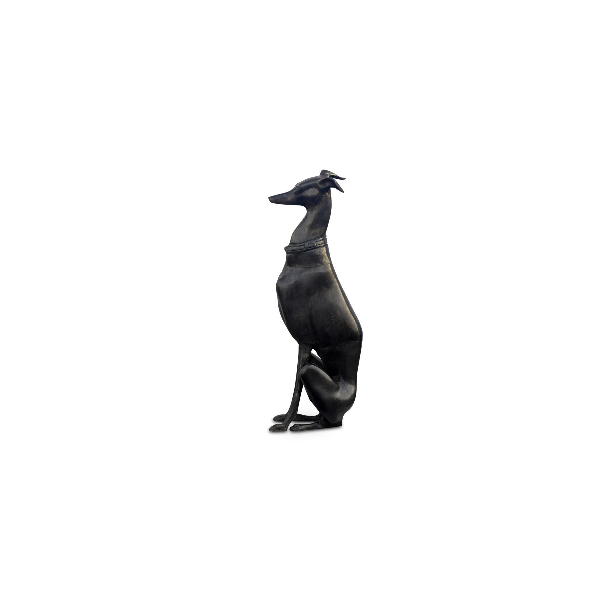Duke Cast Aluminum Sculpture - Black - Image 2