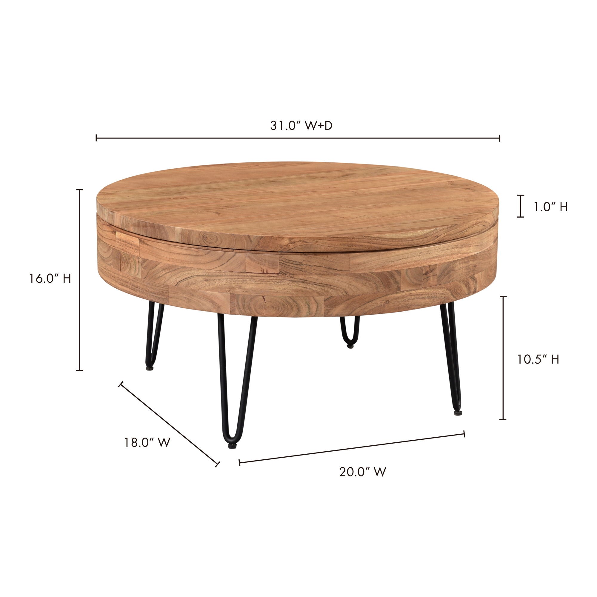 Privado - Storage Coffee Table - Natural - Image 2