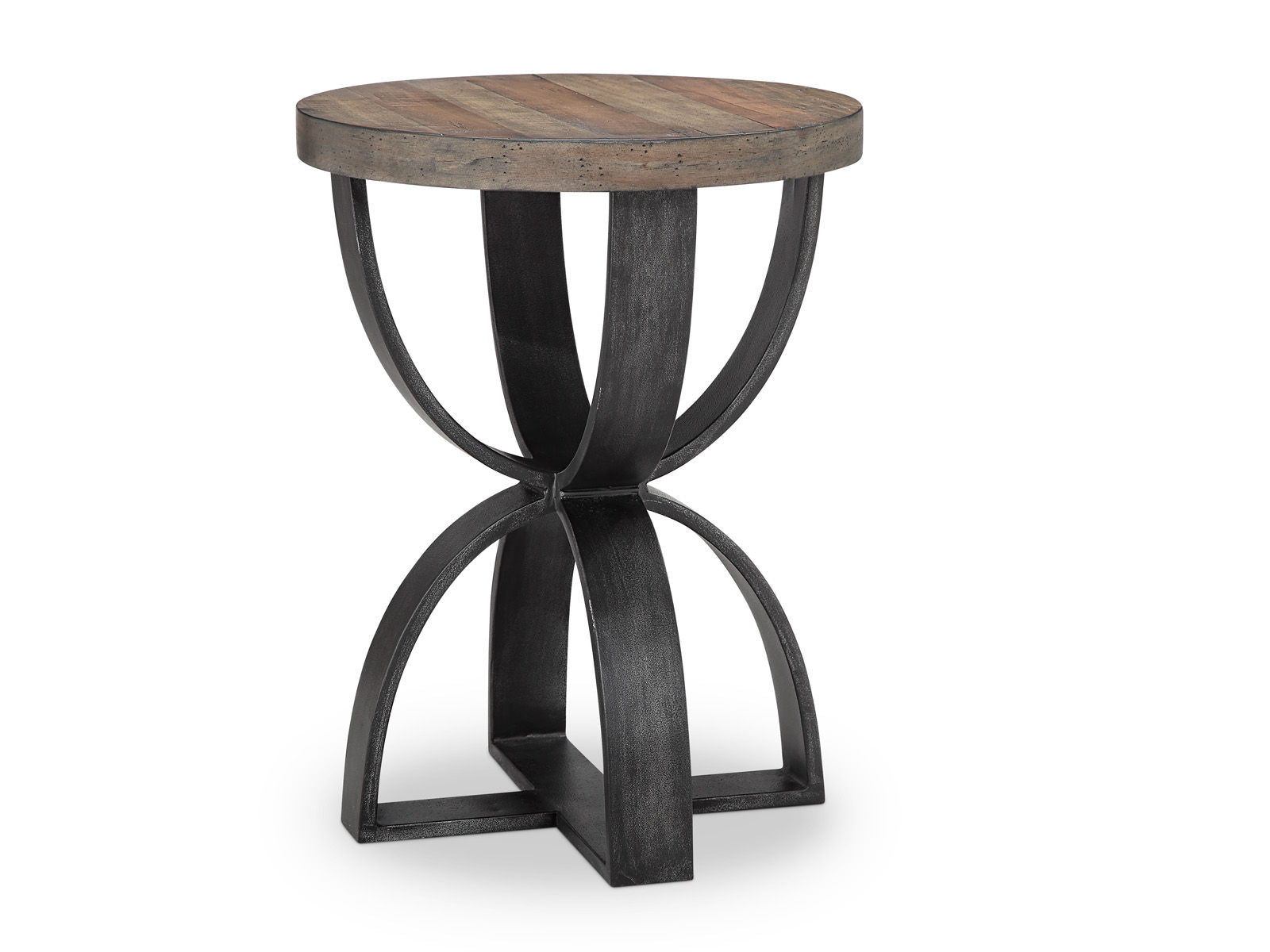 Bowden - Round Accent Table - Rustic Honey - Image 1