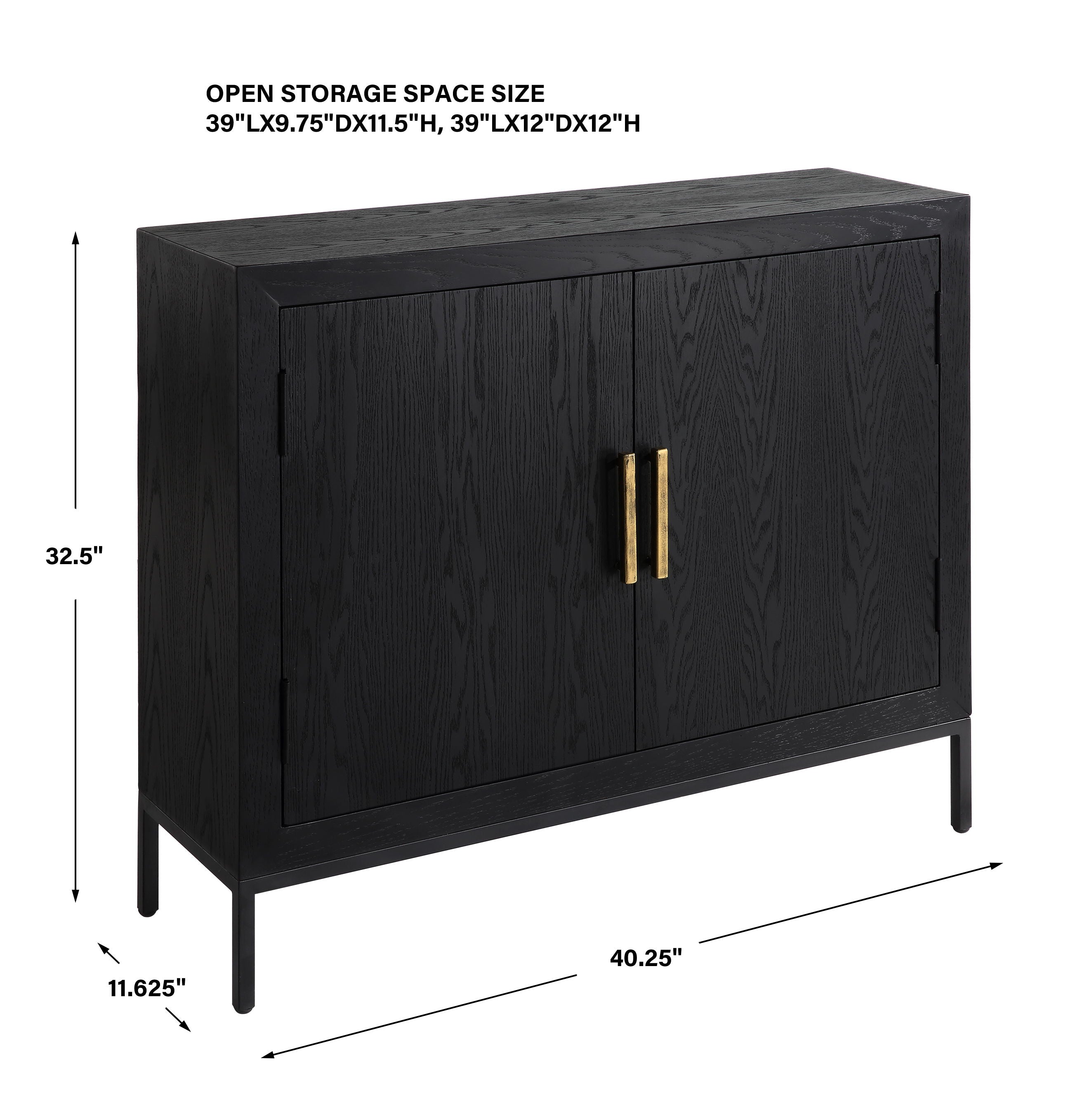Front Range - Dark Oak 2 Door Cabinet - Image 2