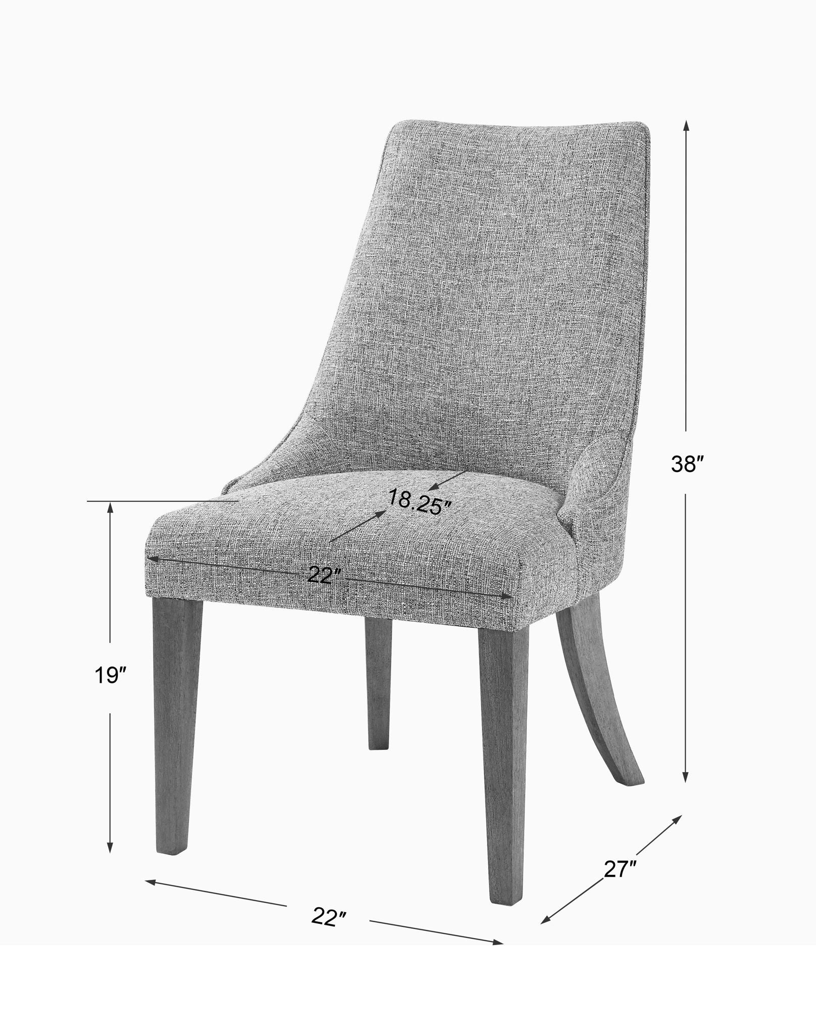 Daxton - Armless Chair - Earth Tone - Image 2