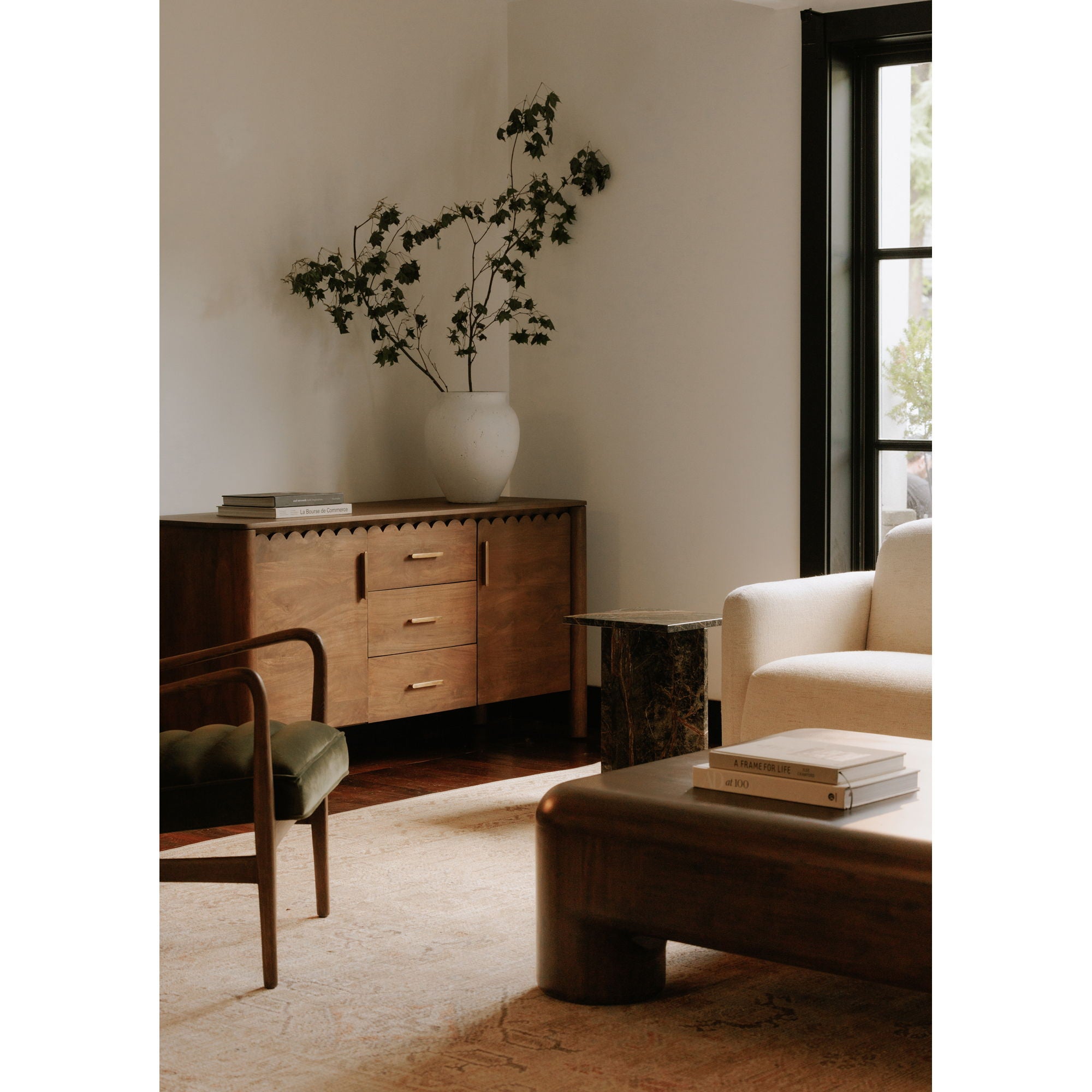Wiley - 3 Drawer Sideboard - Vintage Brown - Image 2