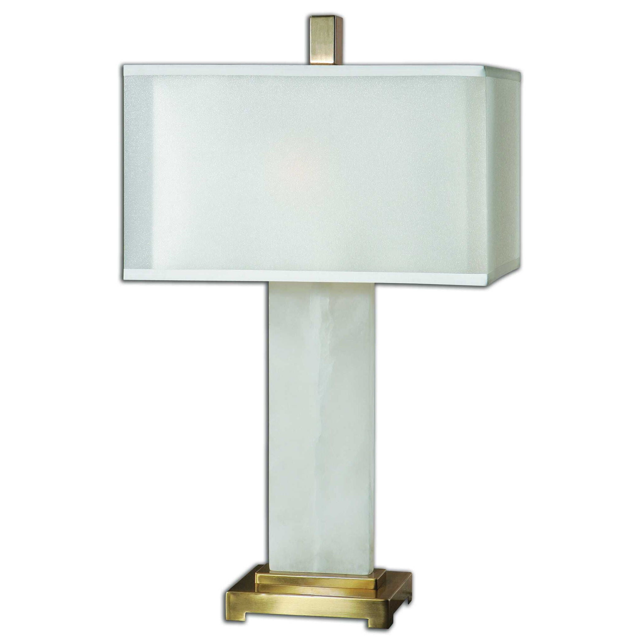 Athanas - Alabaster Lamp - White - Image 1