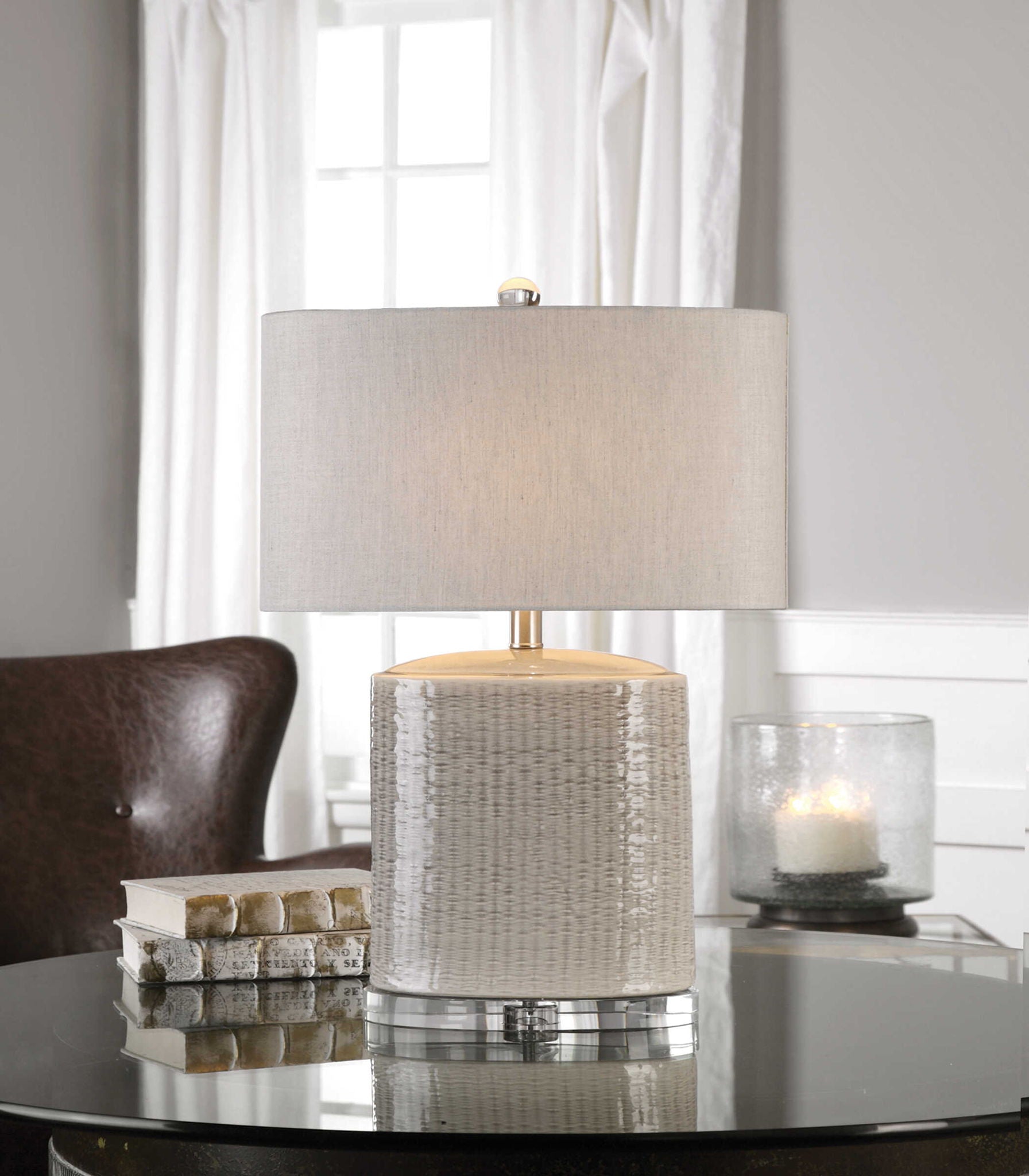 Modica - Ceramic Lamp - Taupe - Image 2