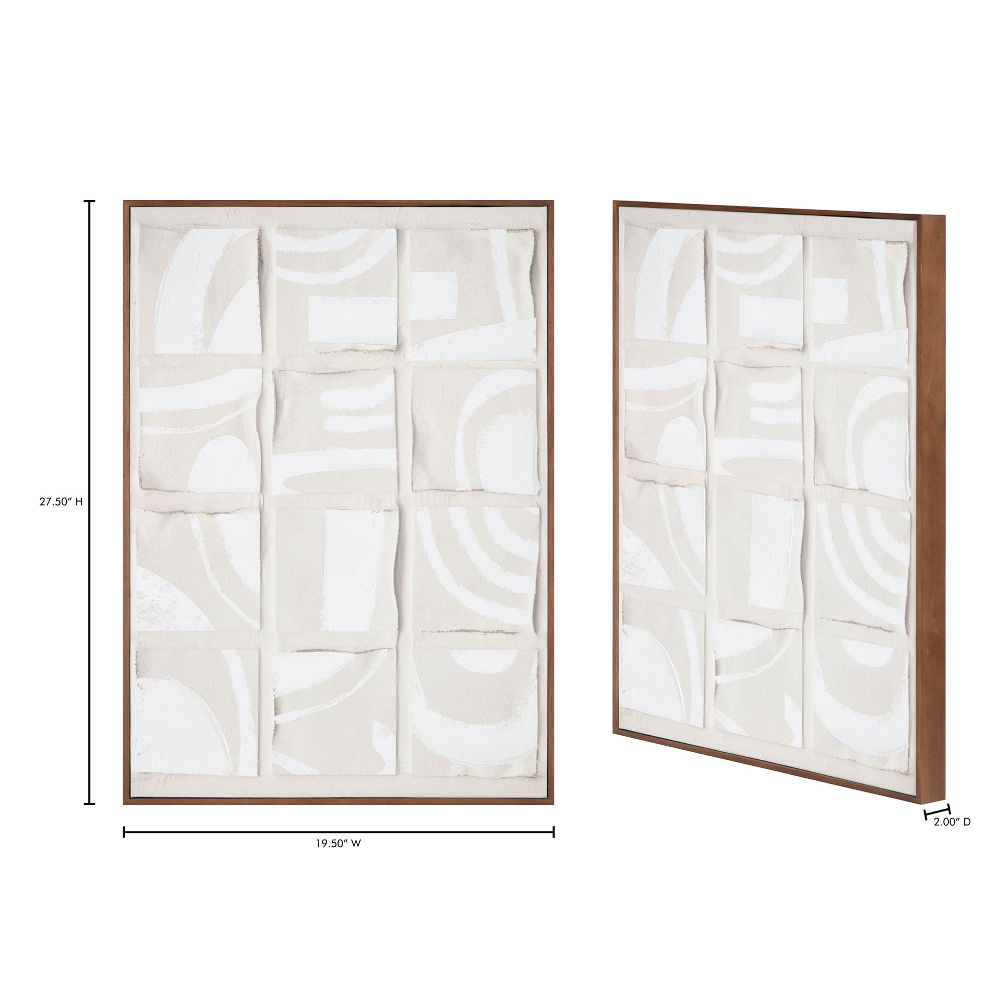 Unfold - 2 Framed Print - White - Image 2