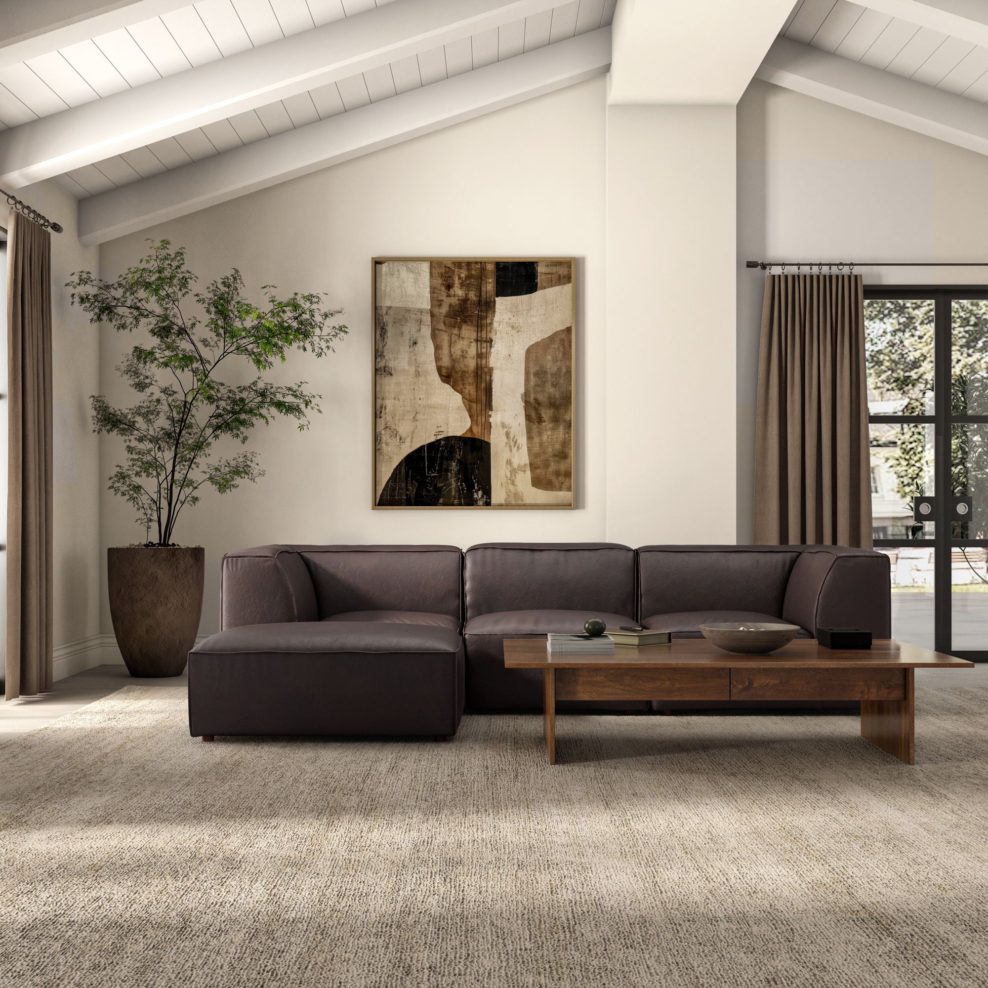 Form - Slipper Chair - Espresso Brown - Image 2