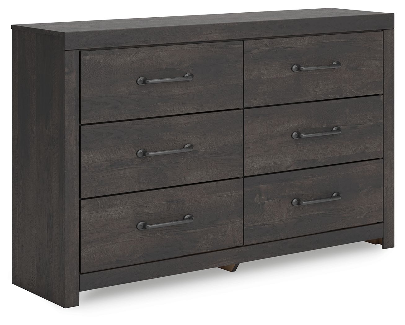 Hollivern - Six Drawer Dresser - Dark Gray - Image 1