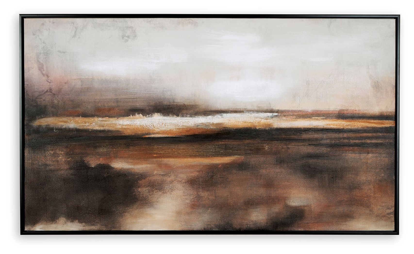 Drewland - Wall Art - Black / Brown / Orange - Image 2