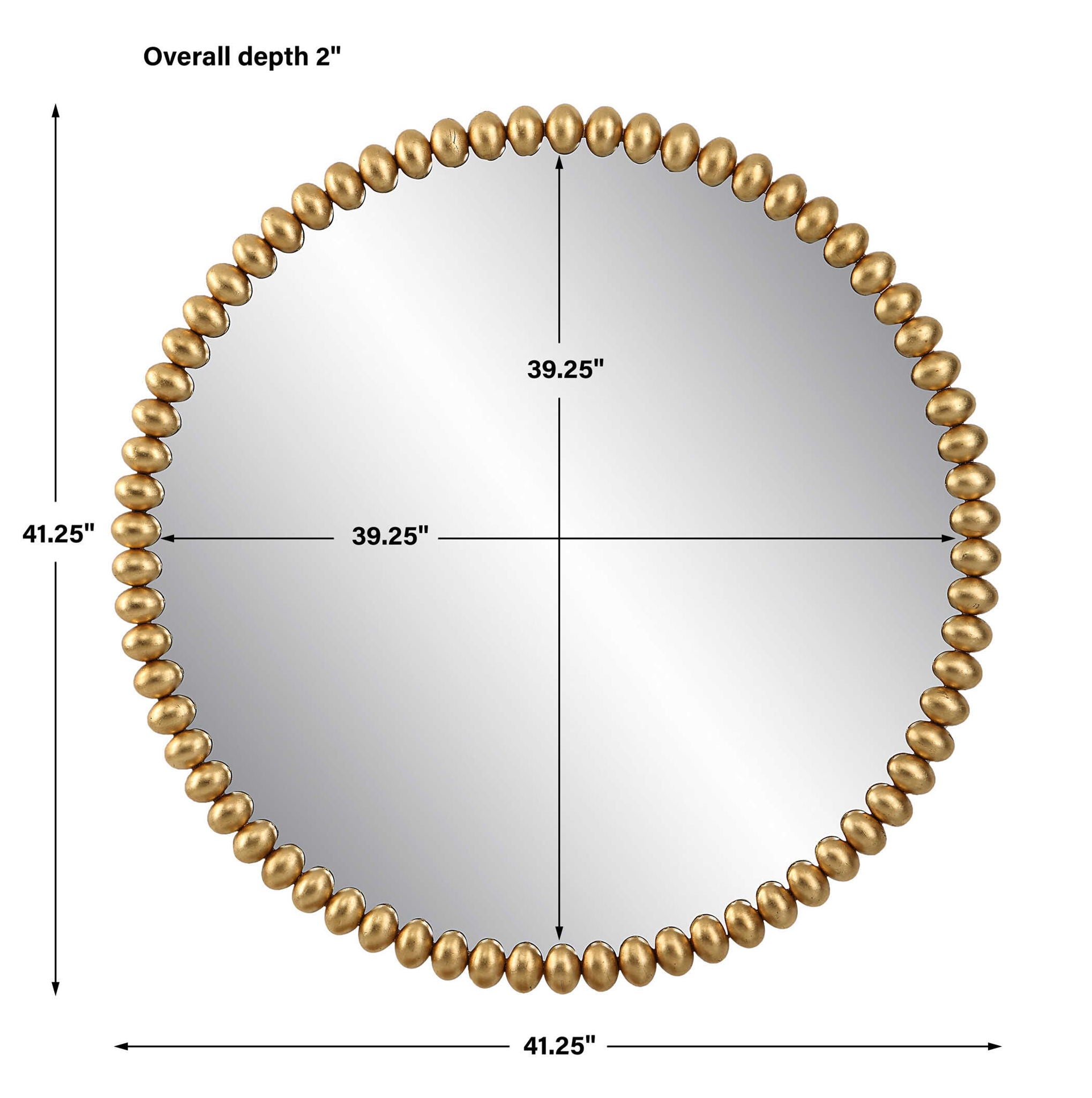 Byzantine - Round Mirror - Gold - Image 2