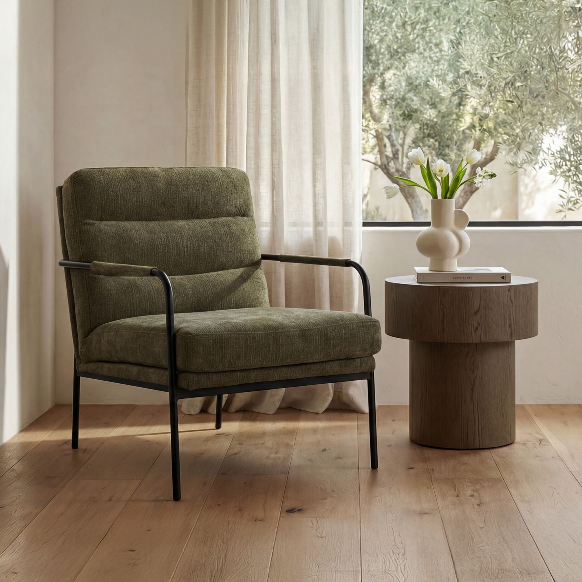 Verlaine – Chair – Olive Green
