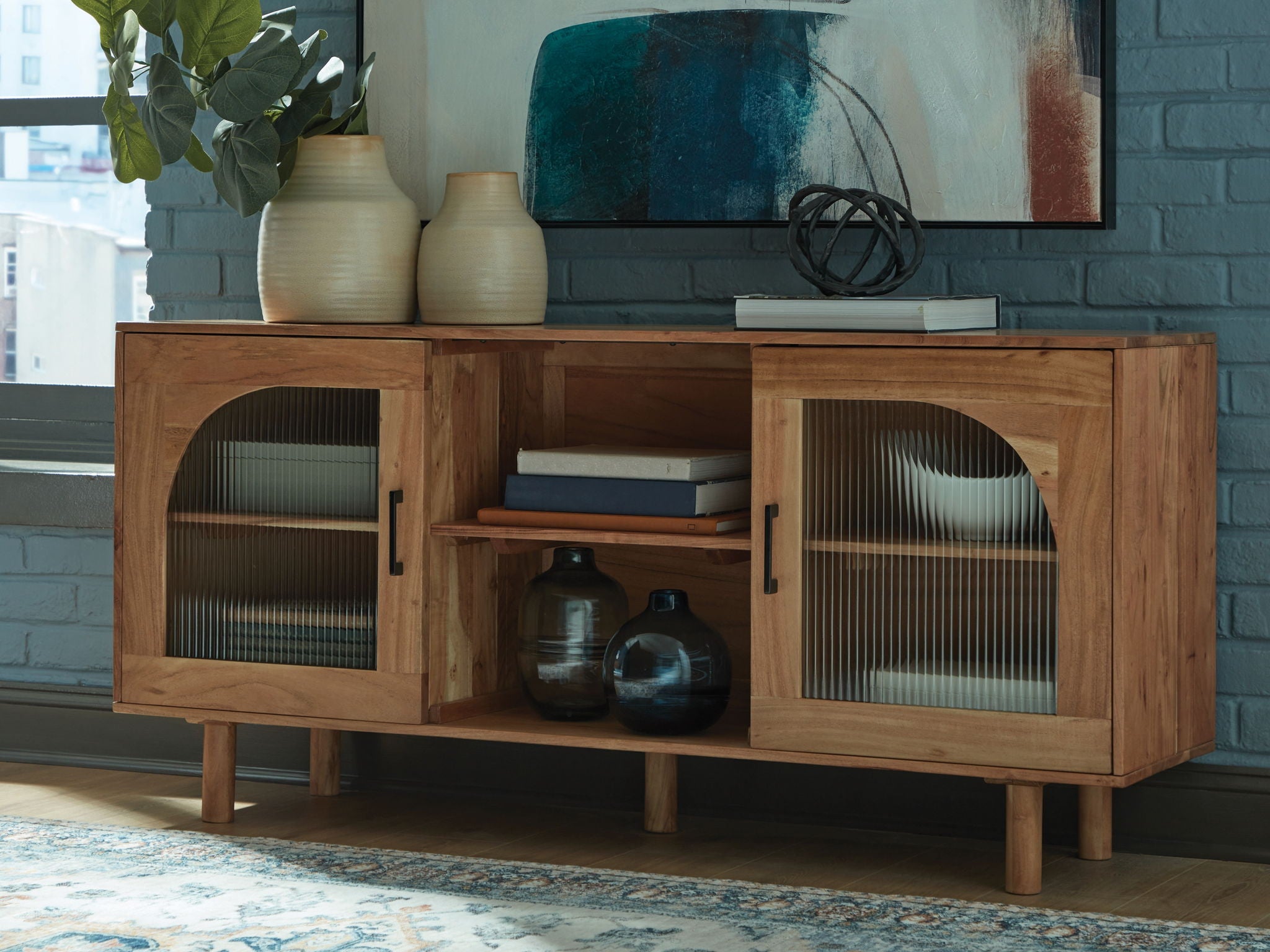 Adway - Accent Cabinet - Natural Brown - Image 2