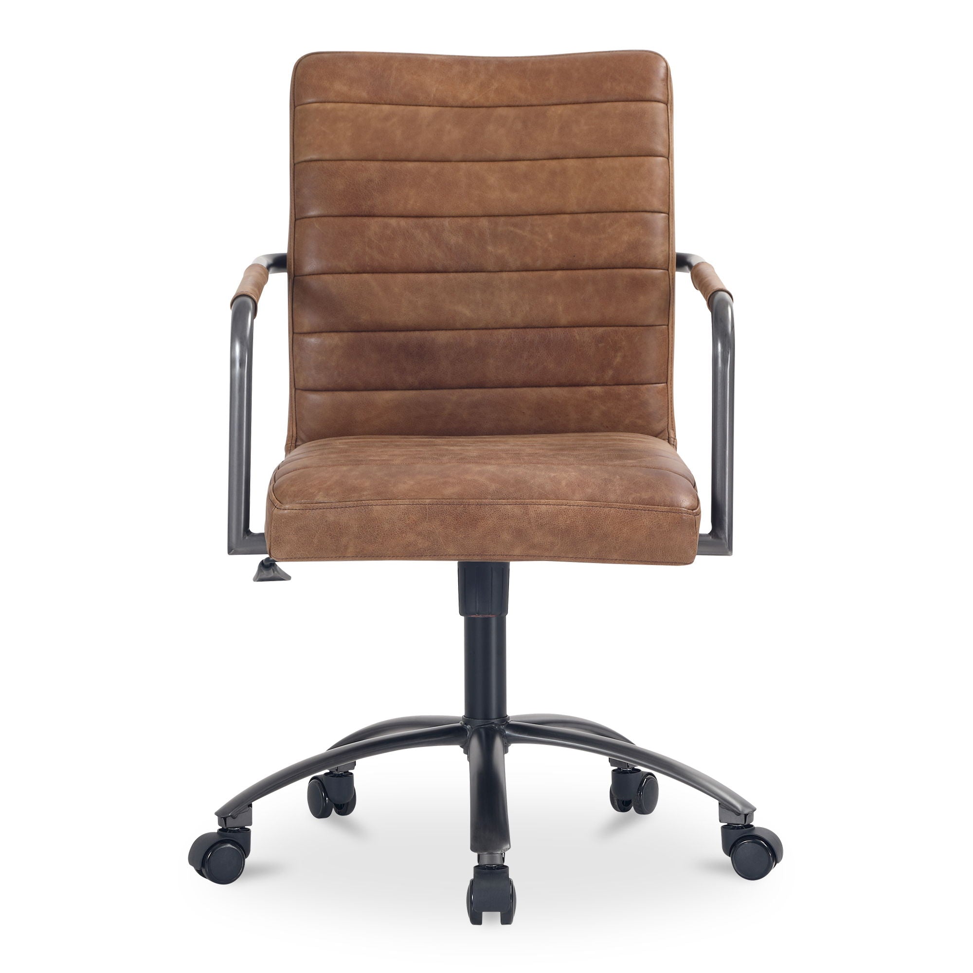 Roy – Open Road Leather Office Chair – Brown