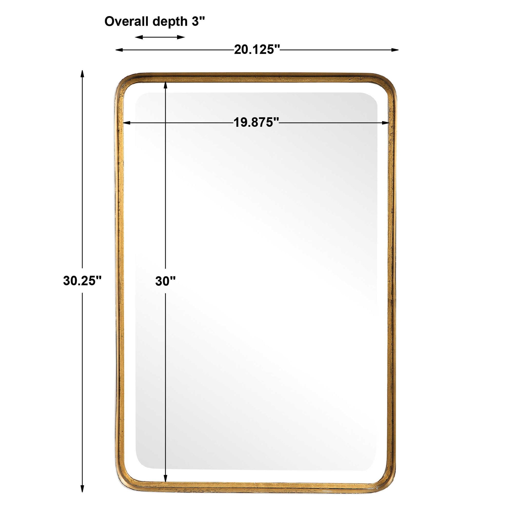 Crofton - Mirror - Antique Gold - Image 2
