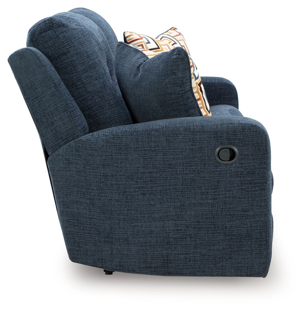 Danum - 2 Seat Reclining Sofa - Fabric - Ink - Image 3
