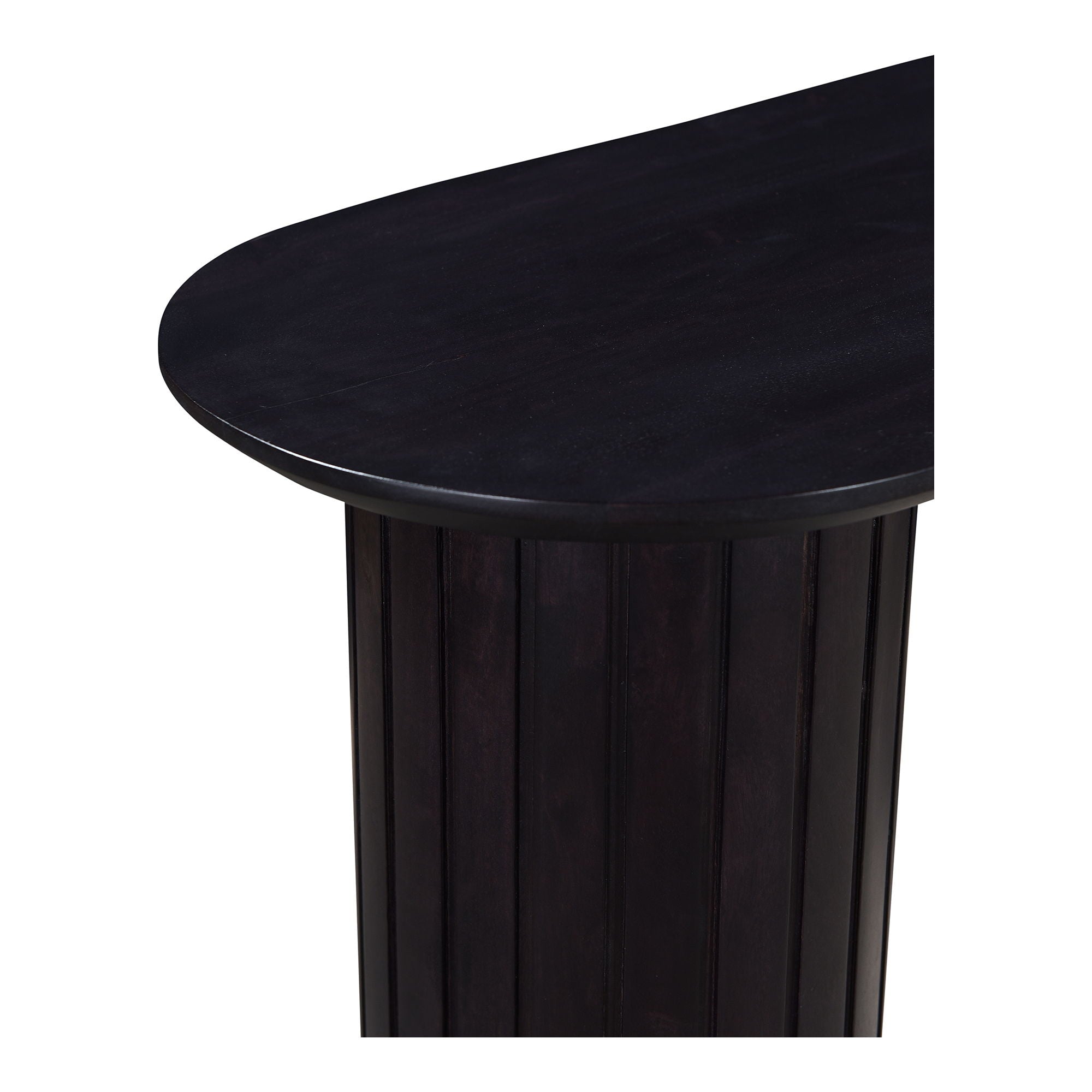 Povera - Acacia Wood Console Table - Black - Image 2