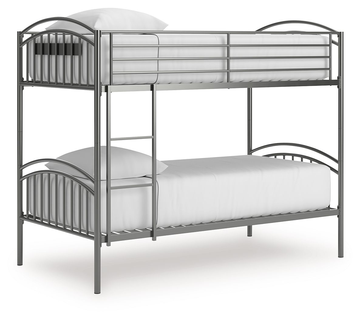 Lanceburg - Twin/Twin Bunk Bed With Ladder - Gray - Image 2