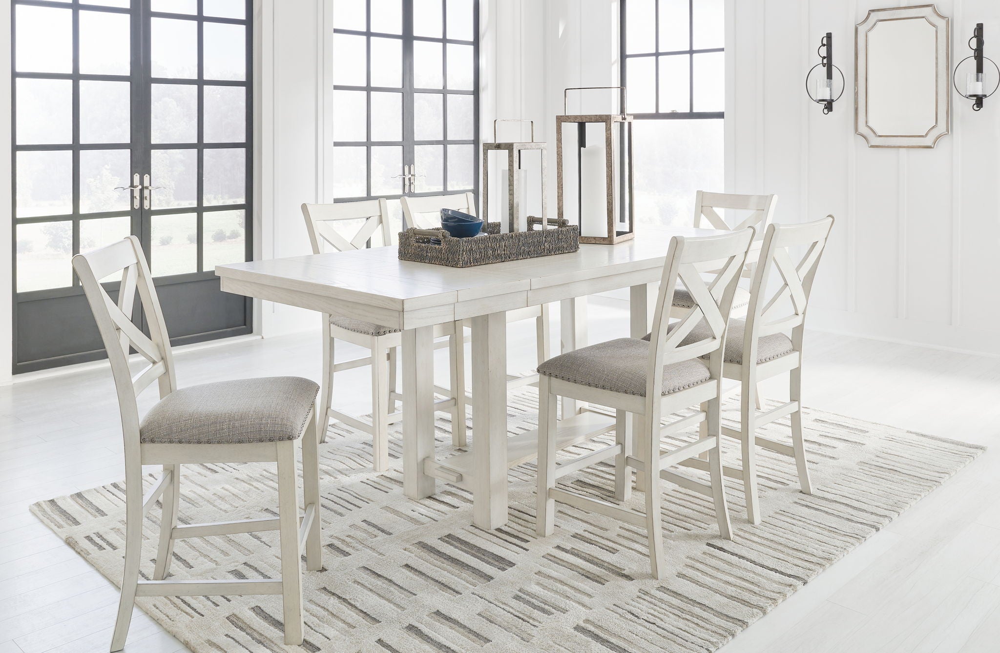 Robbinsdale - Rectangular Counter Height Dining Extension Table Set - Image 1