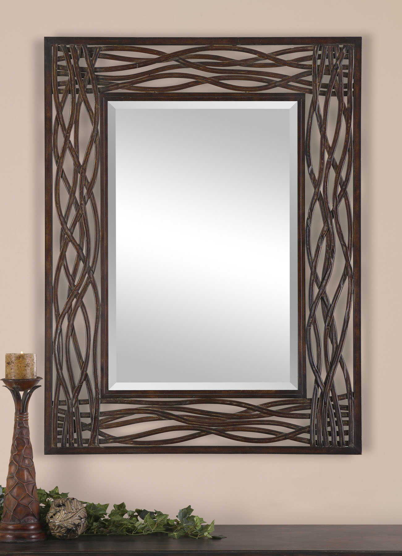 Dorigrass - Metal Mirror - Brown - Image 2