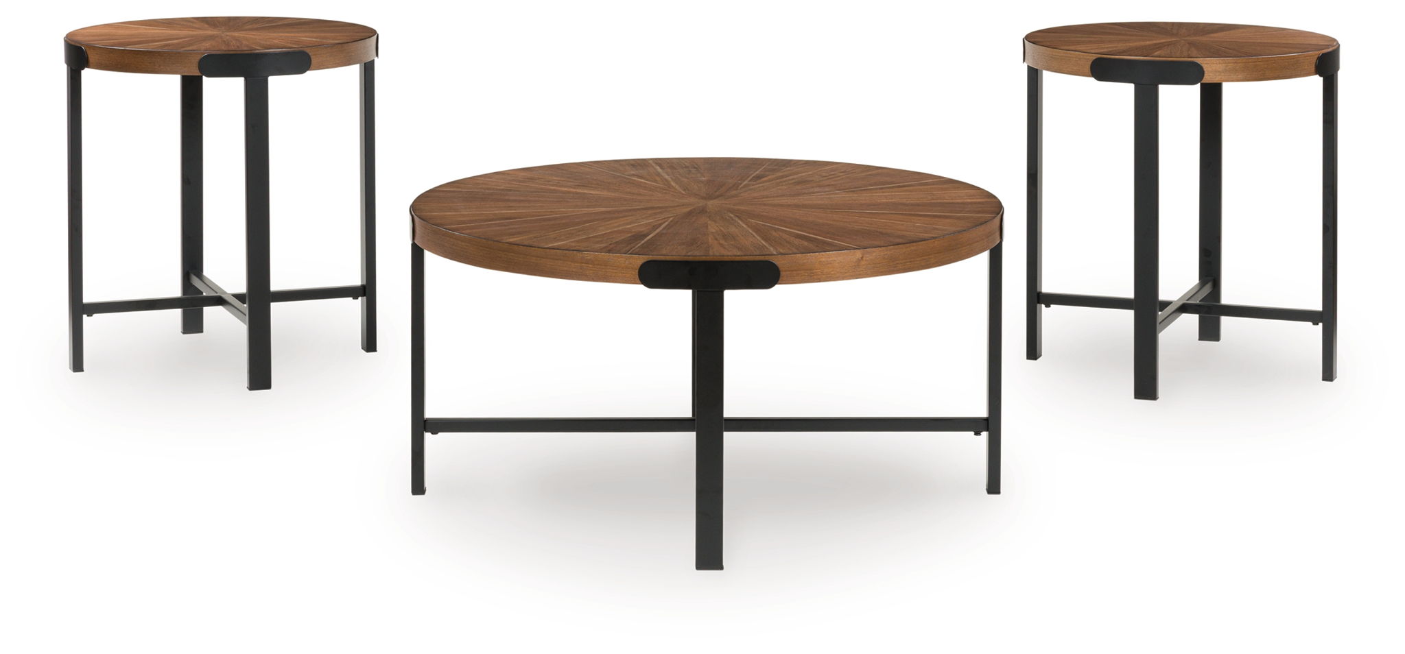 Crosstrail - Occasional Table Set (Set of 3) - Brown - Image 2