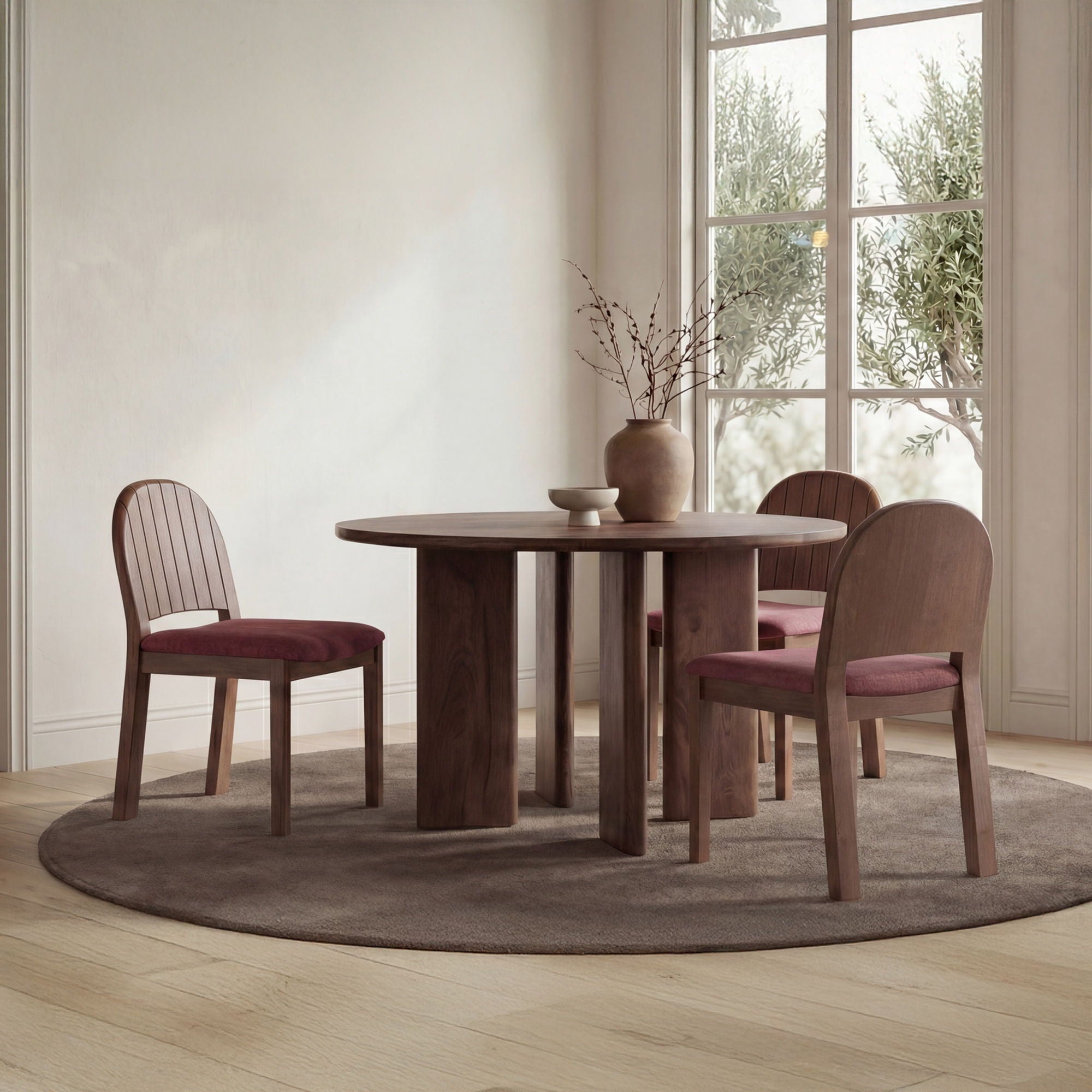 Emil – Dining Chair (Set of 2) – Berry / Purple