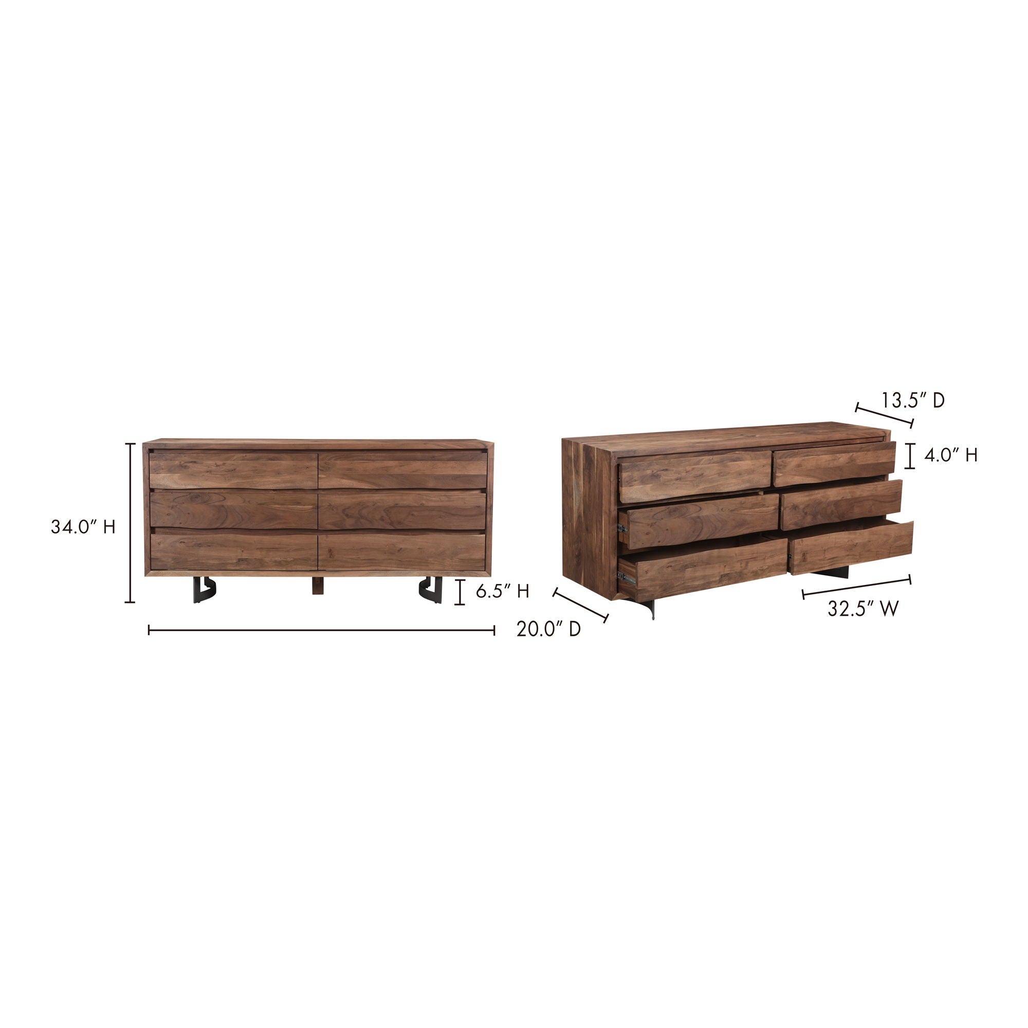 Bent - Dresser - Natural Stain - Image 3