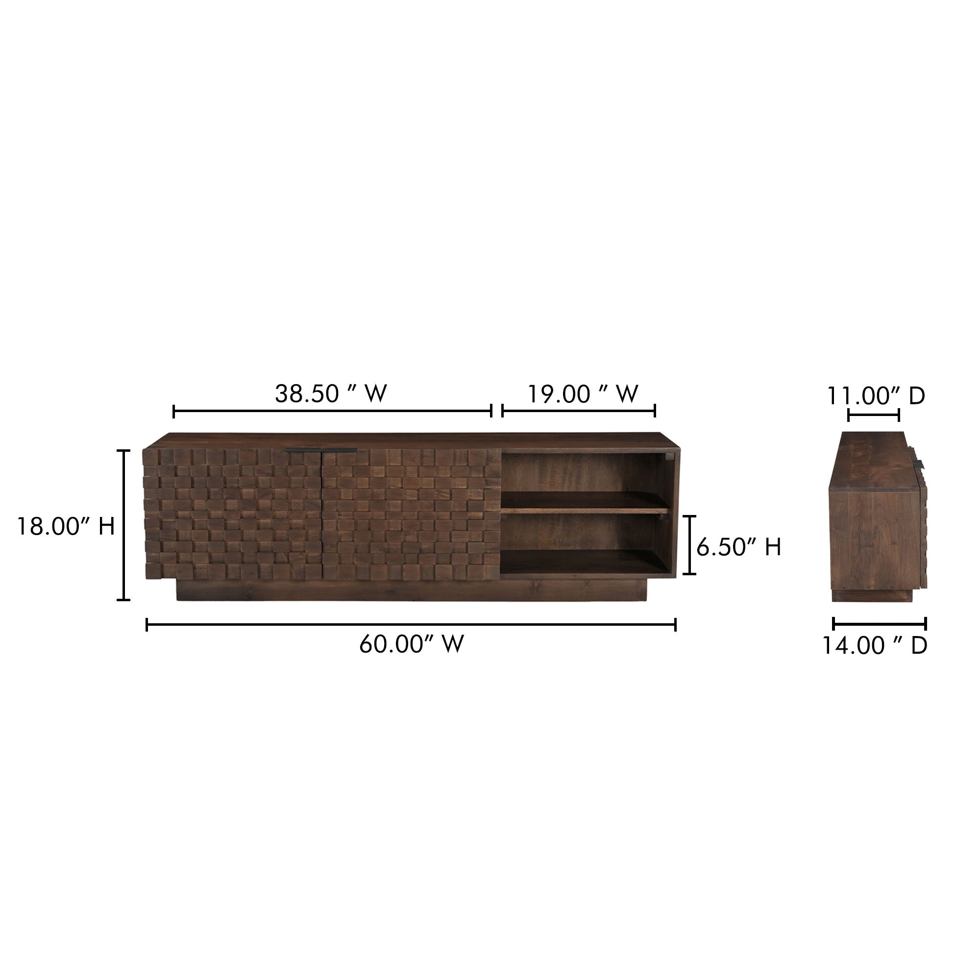Easton - Media Cabinet - Brown - Image 2