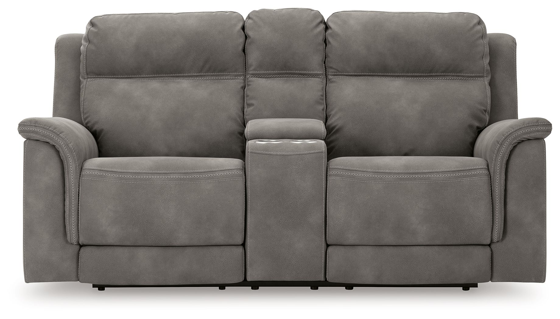Next-Gen Durapella - Pwr Rec Loveseat/Con/Adj Hdrst - Microfiber - Slate - Image 2