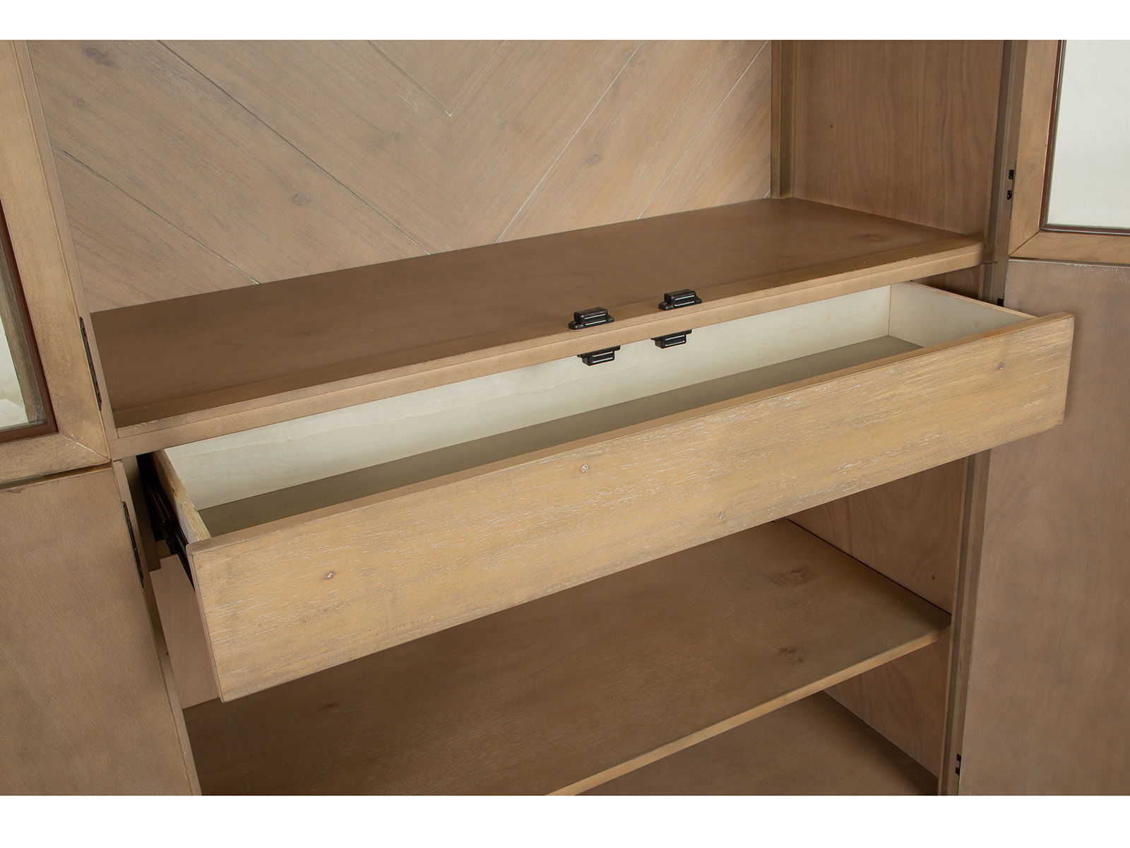 Ainsley - Display Cabinet - Cerused Khaki - Image 2