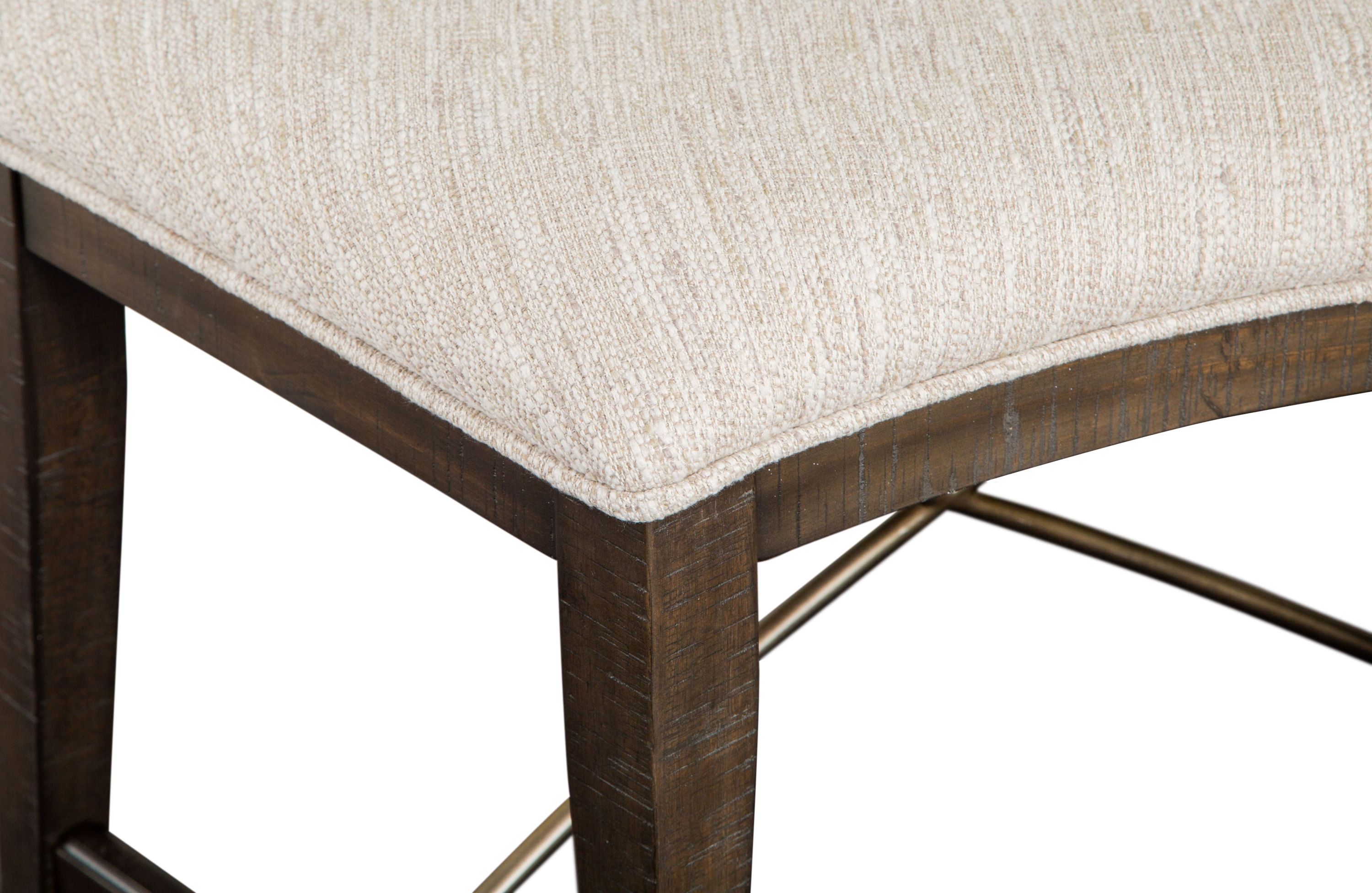 Westley Falls - Curved Bench With Upholstered Seat - Graphite - Image 2