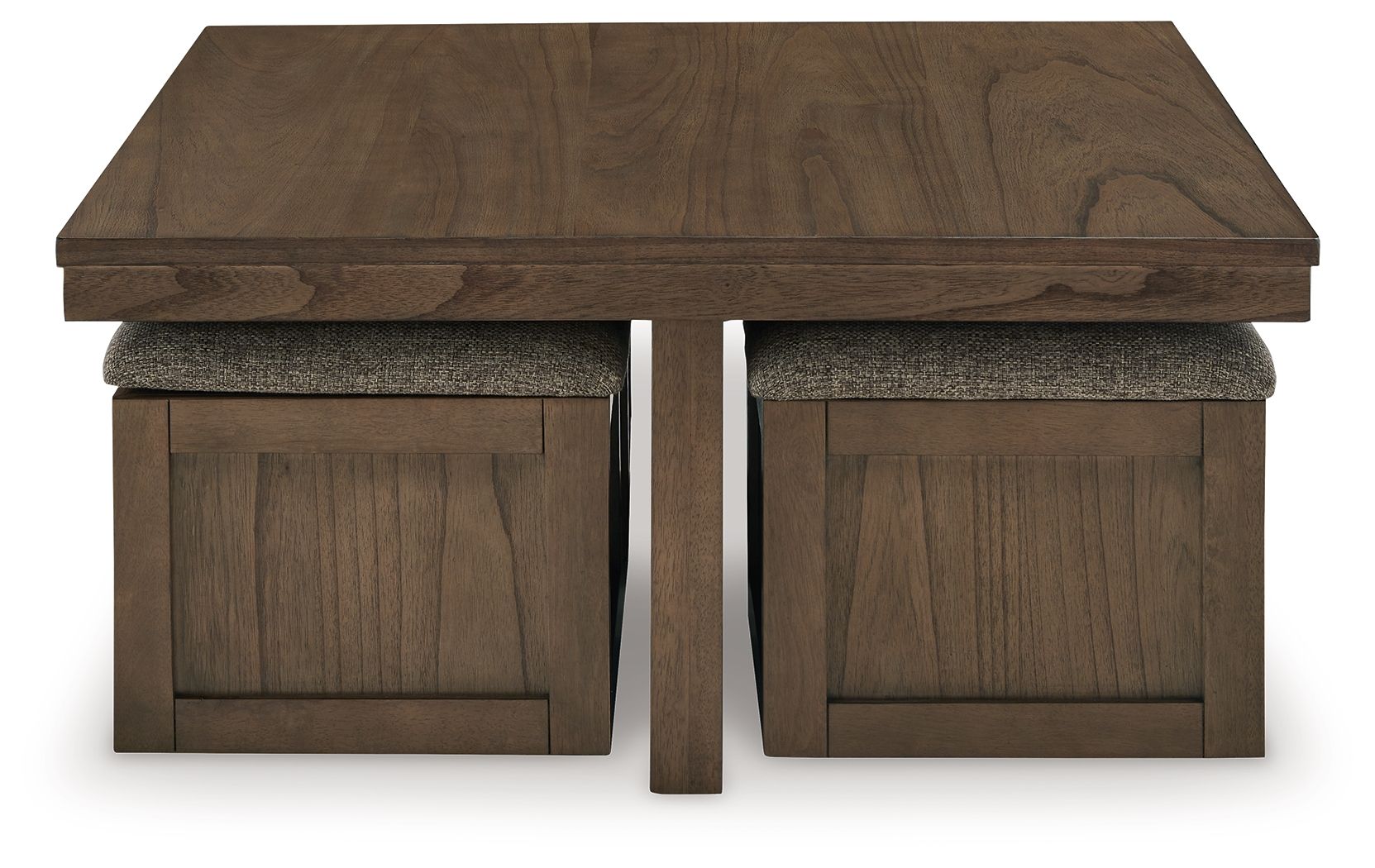 Boardernest - Cocktail Table With 4 Stools (Set of 5) - Brown - Image 2