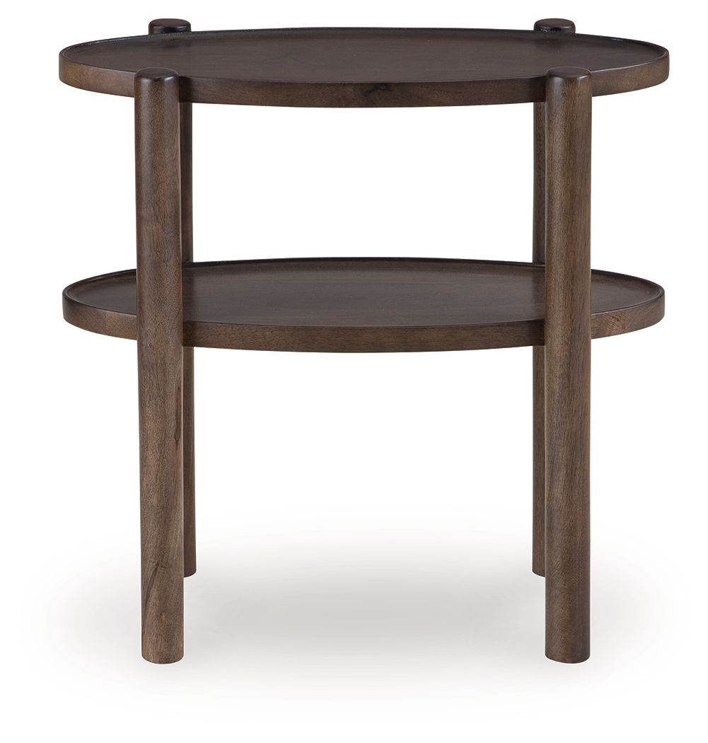 Wiattbury - Accent Table - Gray Brown - Image 2