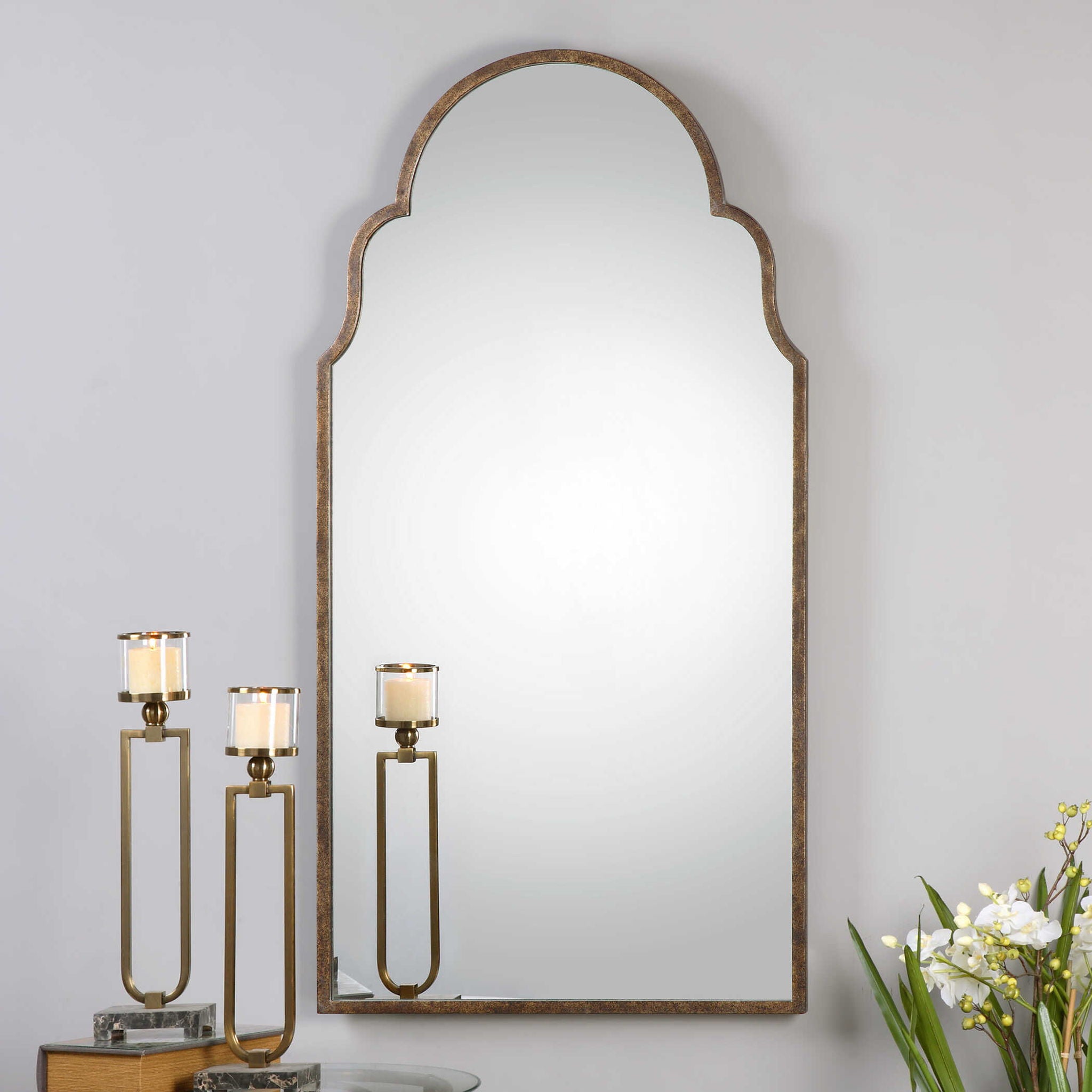 Brayden - Tall Arch Mirror - Light Brown - Image 2