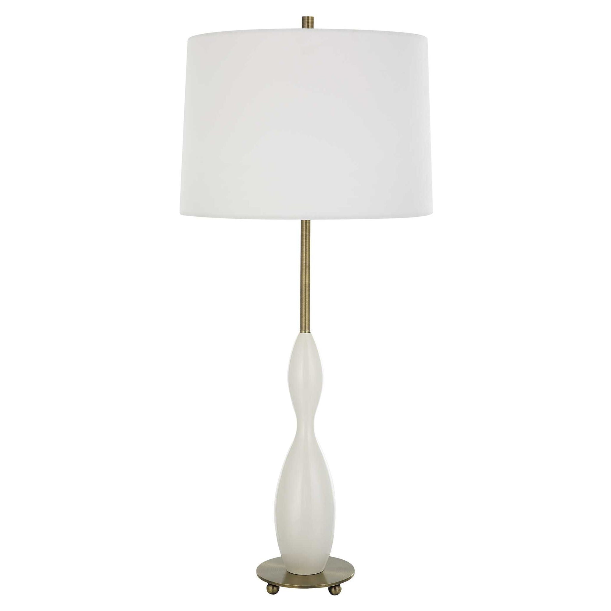 Annora - Glossy Table Lamp - White - Image 3