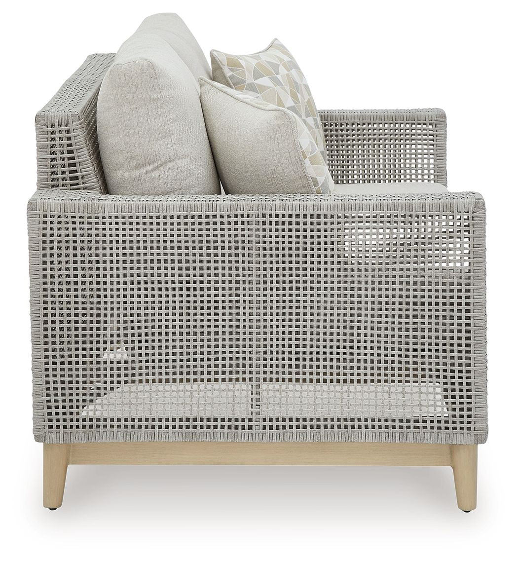 Seton Creek - Loveseat With Cushion - Gray - Image 2
