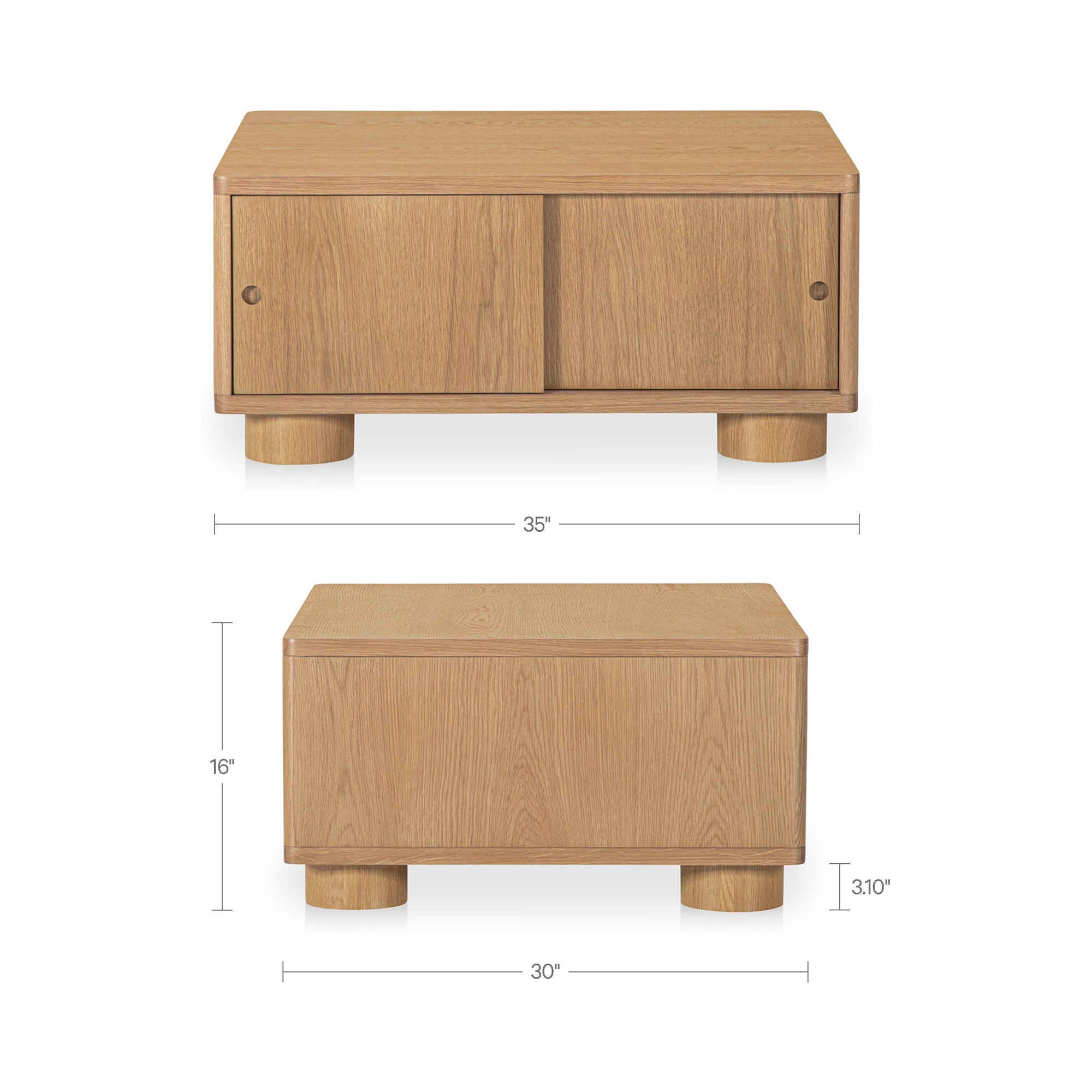 Hobbs - Storage Coffee Table - Natural - Image 2
