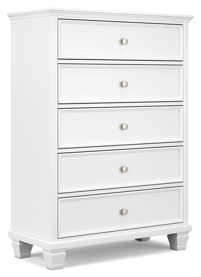 Fortman - Five Drawer Chest - White - Image 1