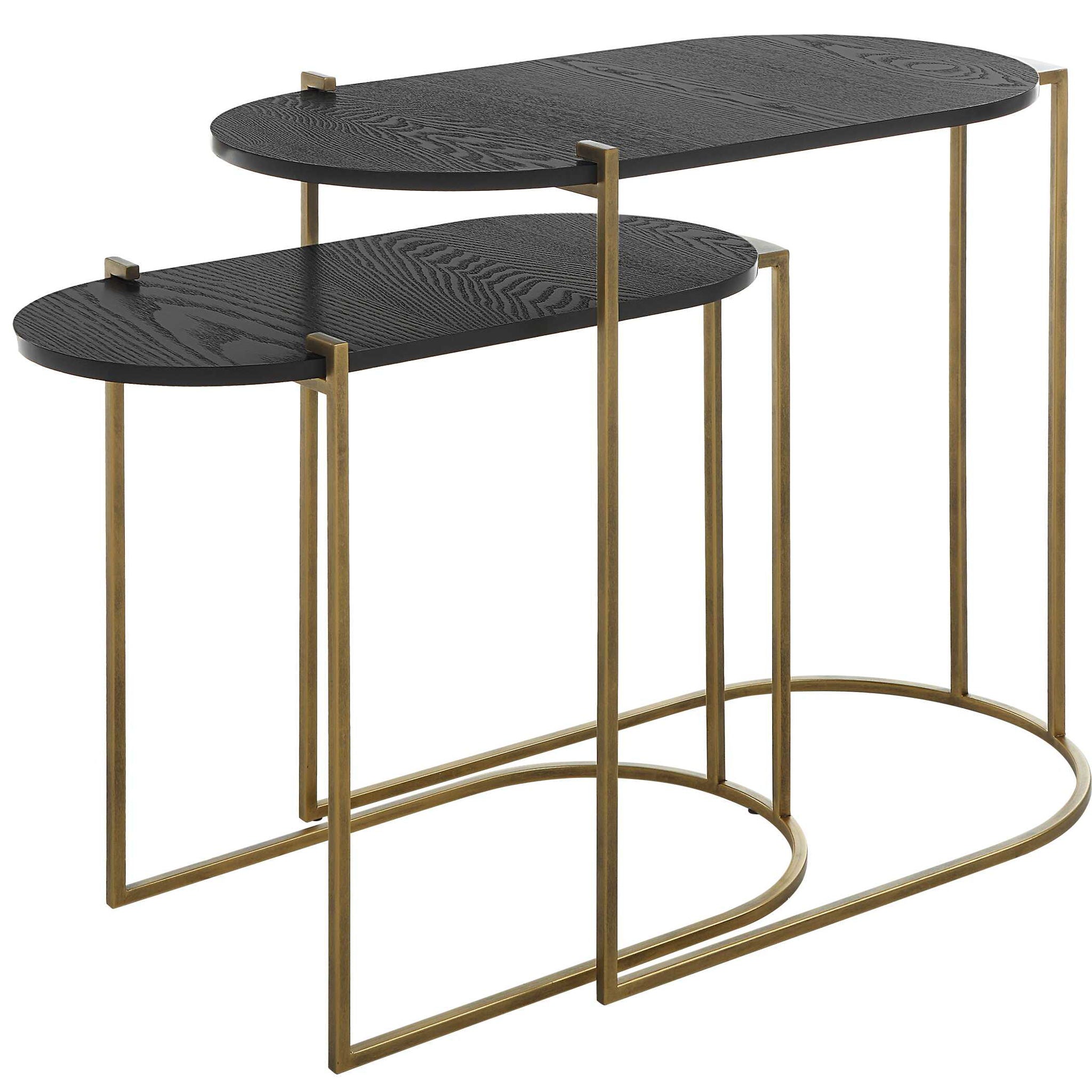 Aztec - Wood Nesting Tables (Set of 2) - Image 3